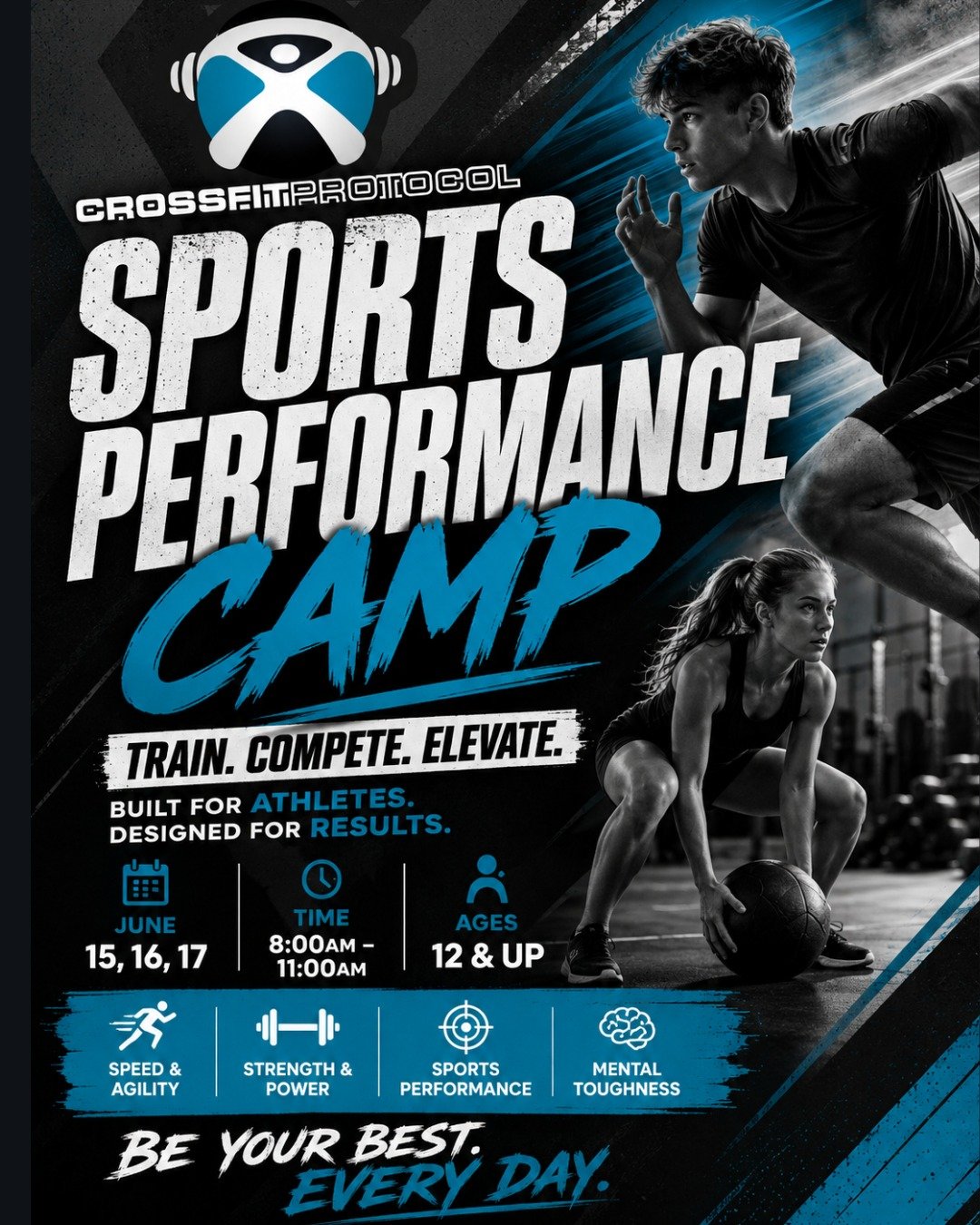 🚨 SPORTS PERFORMANCE CAMP 🚨

Ready to get faster, stronger, and more confident in your sport? 💥

Join us June 15-17 from 8:00am&ndash;11:00am for 3 days focused on:
⚡️ Speed &amp; Agility
💪 Strength &amp; Power
🎯 Sports Performance
🧠 Mental Tou