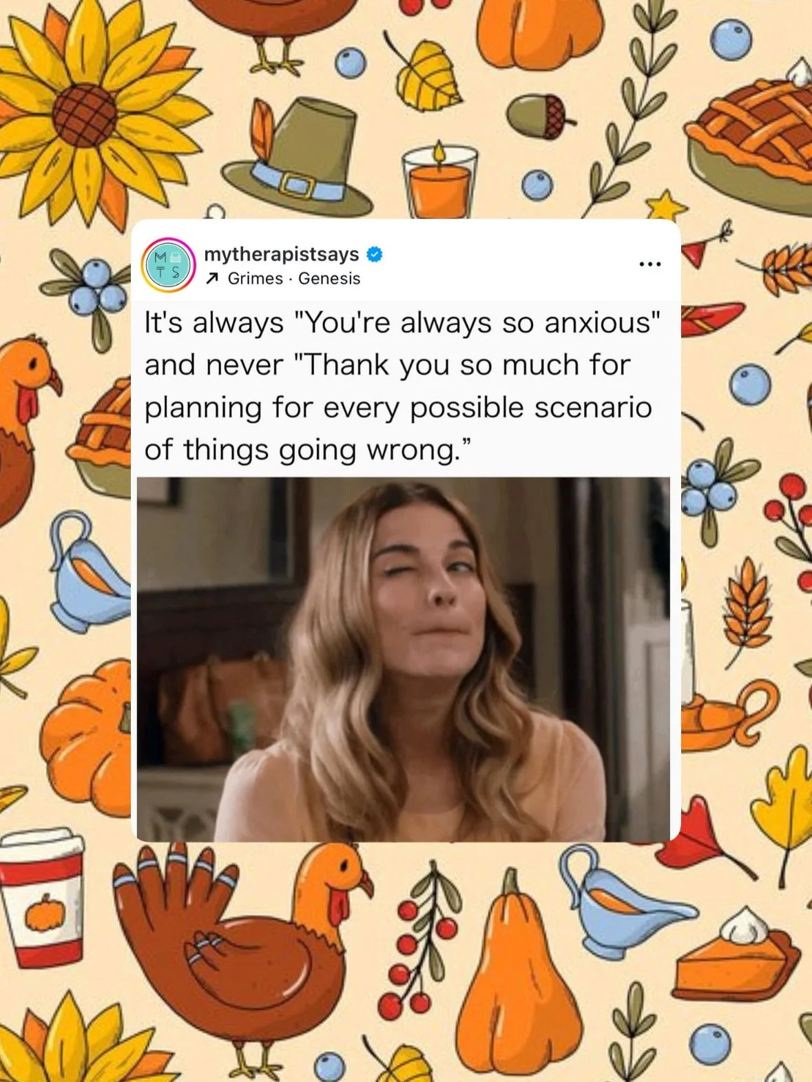 Happy &ldquo;your kids are out of school but you still have to work and also make an elaborate lunch dinner on a Thursday to celebrate that one time a bunch of immigrants crossed the ocean to seek a better life and they repaid the natives who shared 