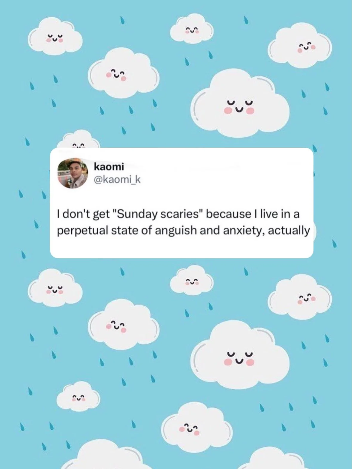 Perimenopause is lot like Sunday scaries, but every single day. And you&rsquo;re in a perpetual state of sweaty, either from hot flashes or pure rage. Provoke at your own risk ⛔️ 

#meme #memes #lol #mentalhealth #perimenopause