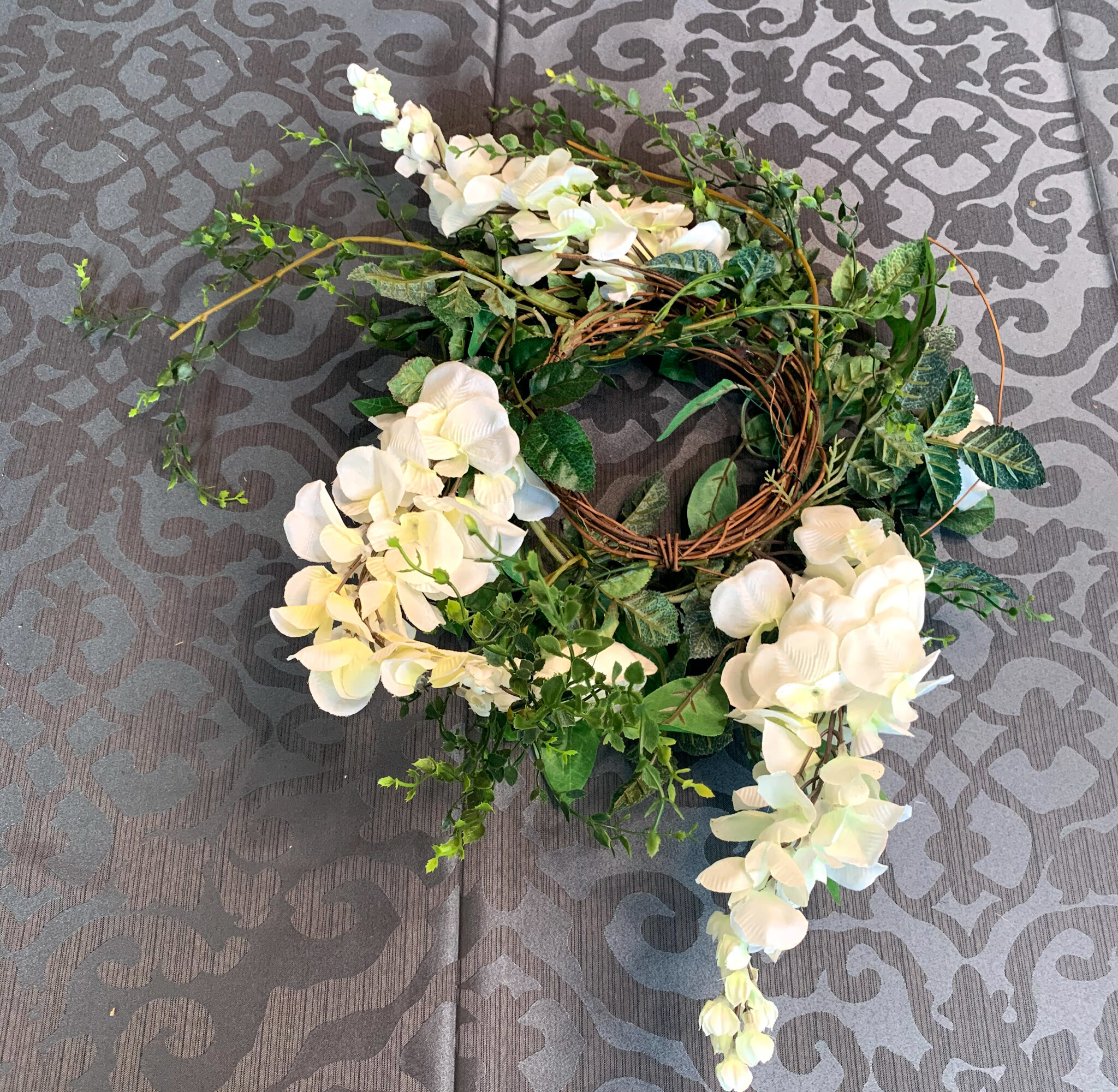 Wisteria and Greenery Wreaths (FL84)