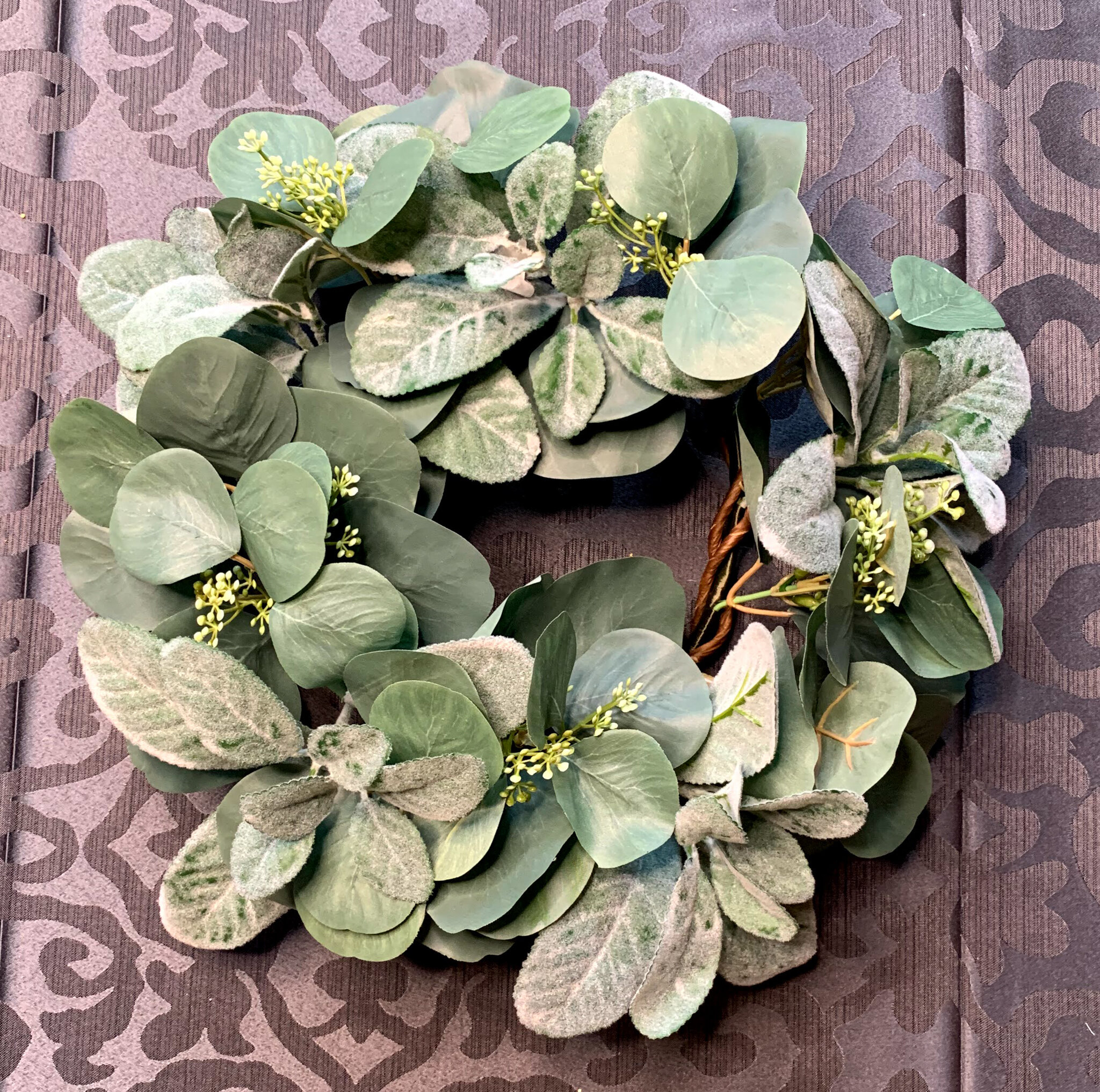 Eucalyptus and Lamb's Ear Wreaths (FL94)