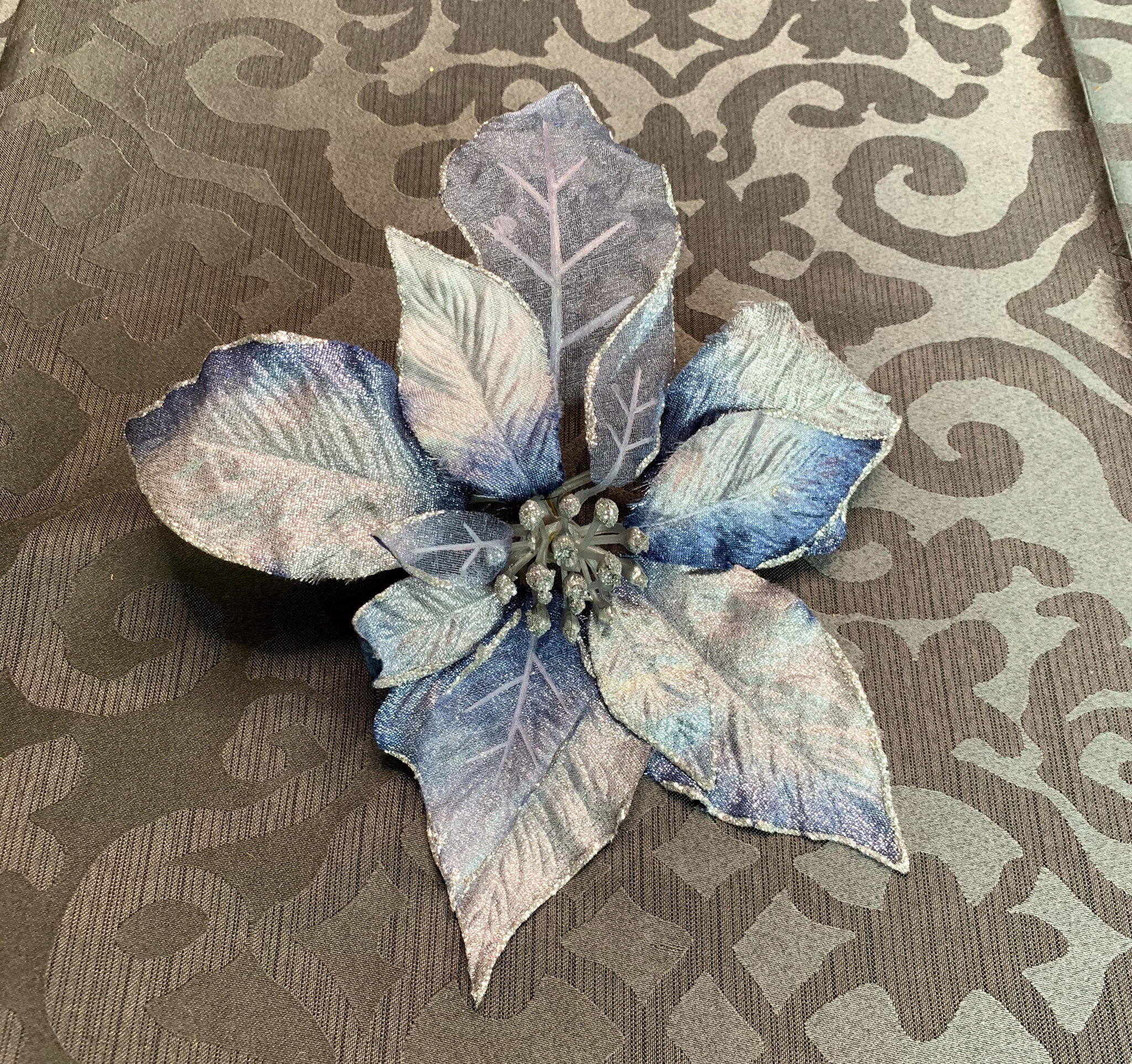 Blue Ice Pointsettias (FL129)