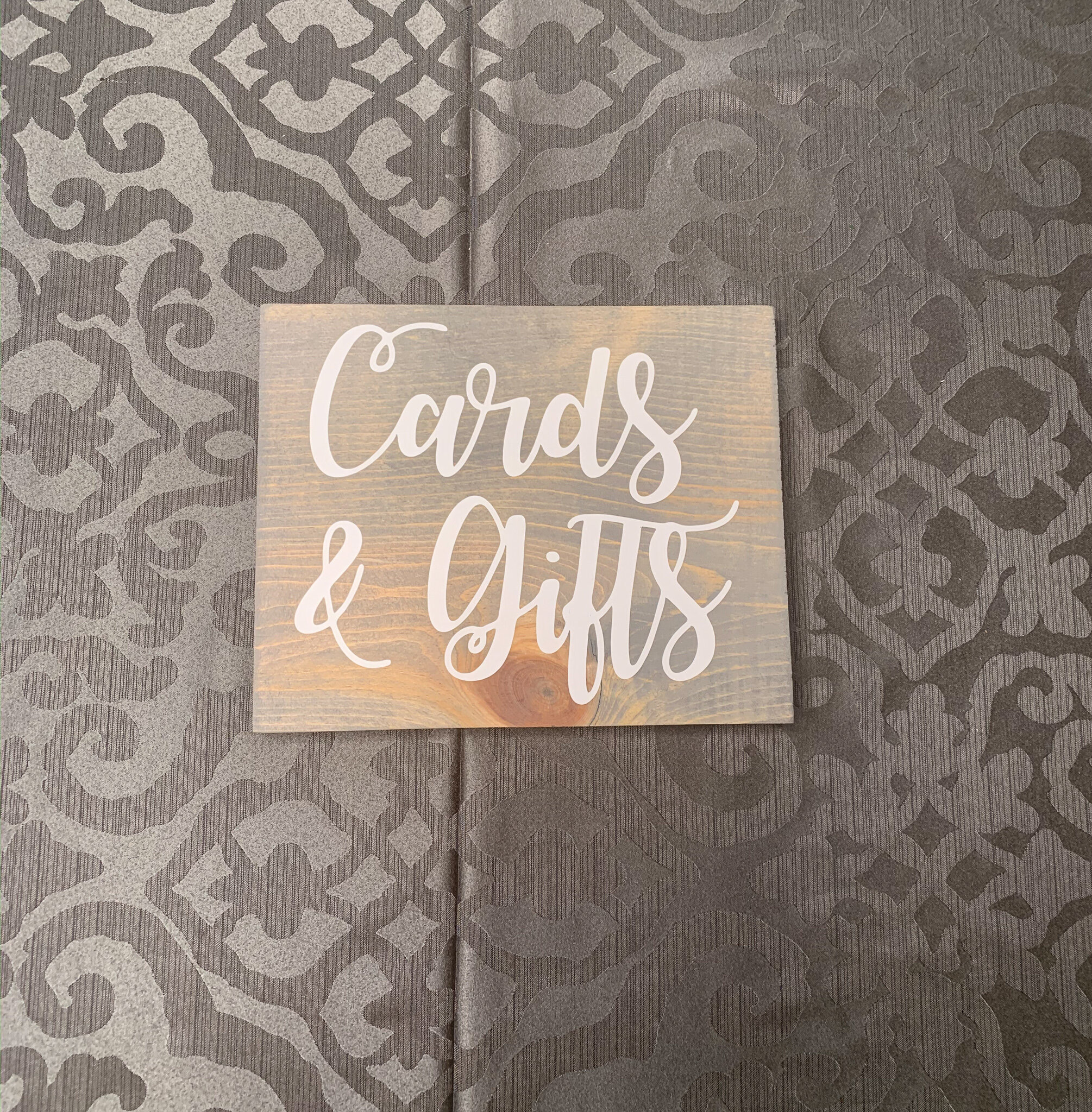 Rustic Gray Cards &amp; Gifts Sign (CC1) 