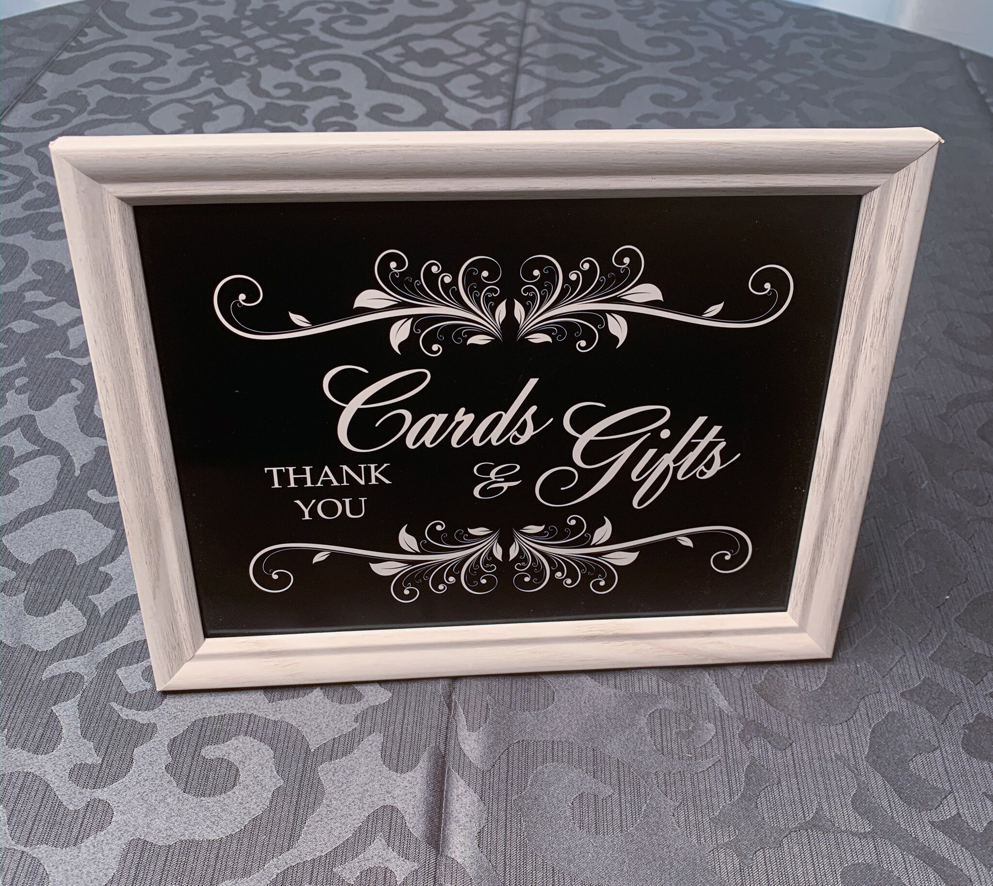 Black and White Cards and Gifts Sign (CC1) 