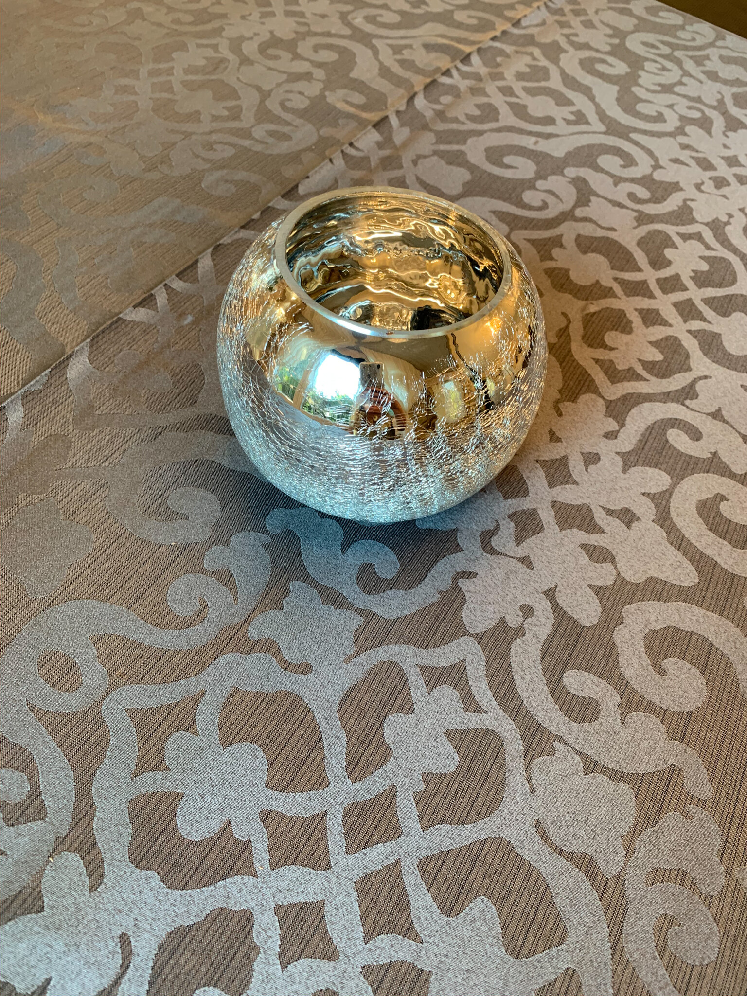 Mercury Glass Globe Vase