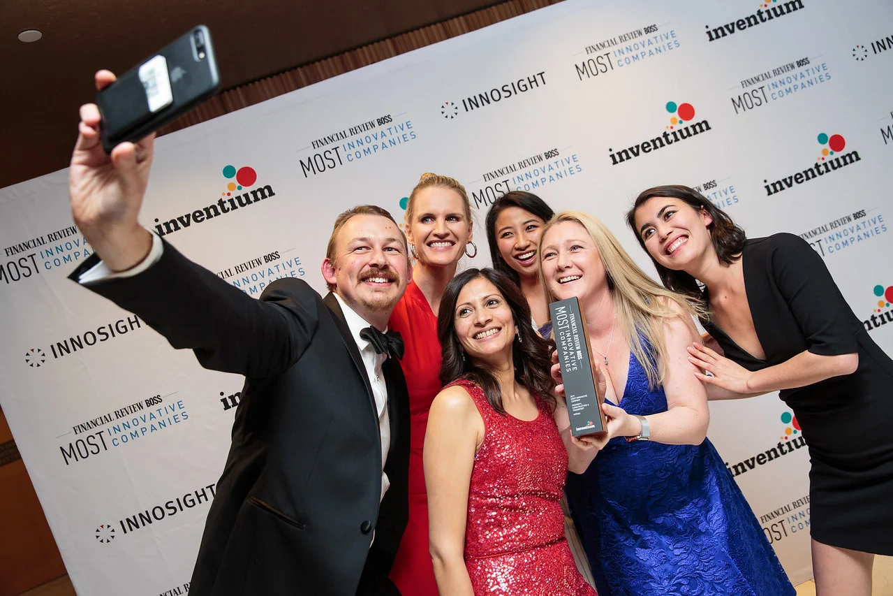 Left to right: Damian Holz (Mirvac), Christine Gilroy (Mirvac), Leya Hubbard (Mirvac), Frances Zeng (Mirvac), Stacee Agland (Mirvac), Serena Lee (Farmwall)