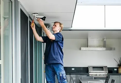 Professional security system installation for small business safety