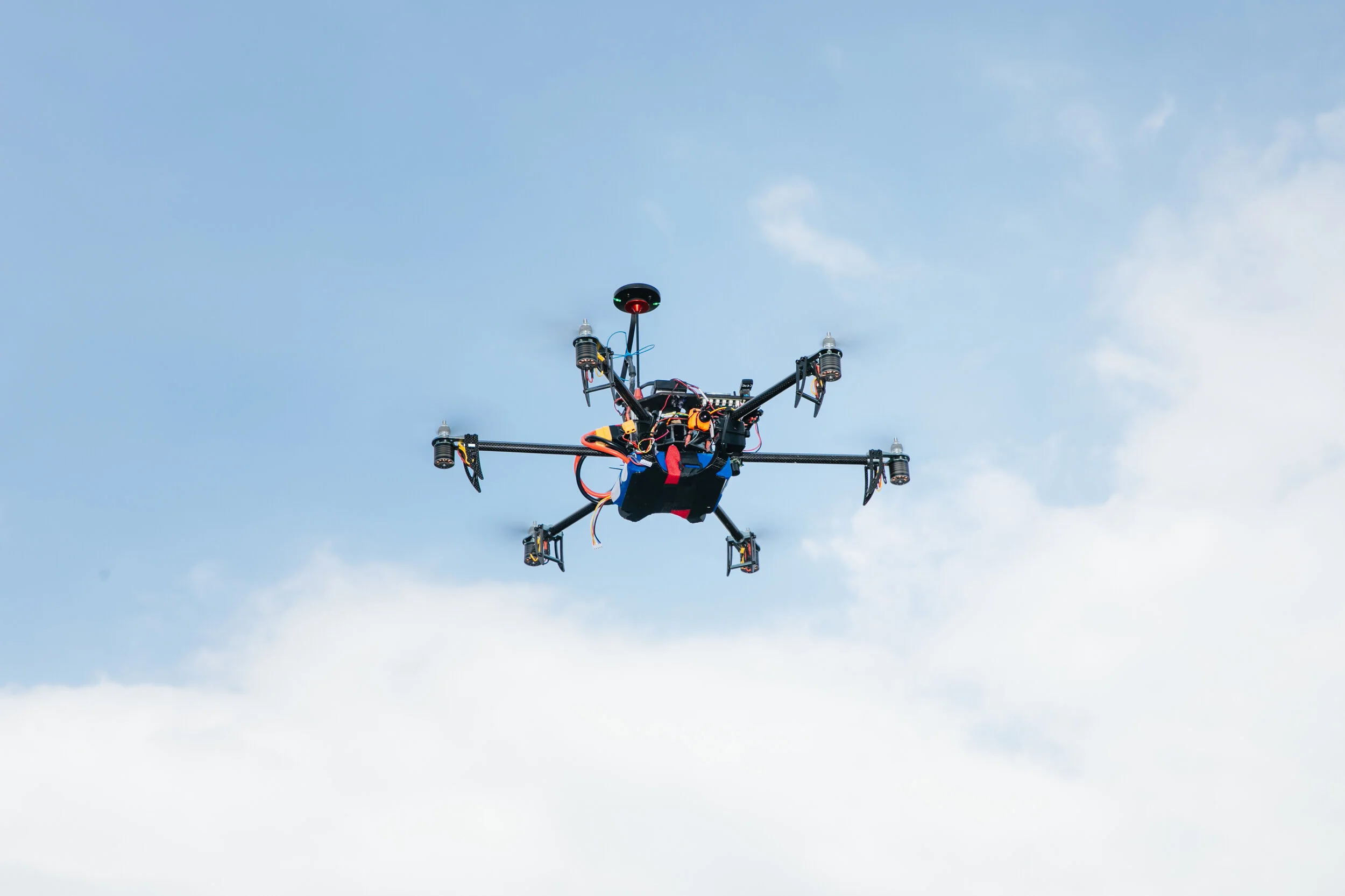 Hexcopter in flight, day