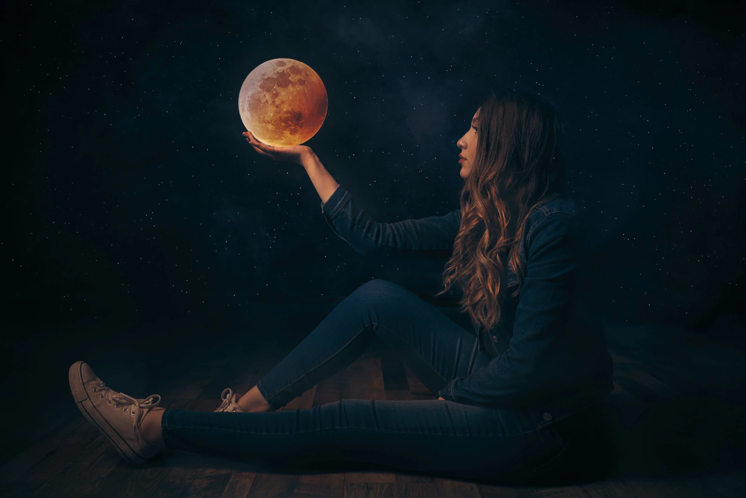 Composite photography in studio with Natalie, San Antonio Texas