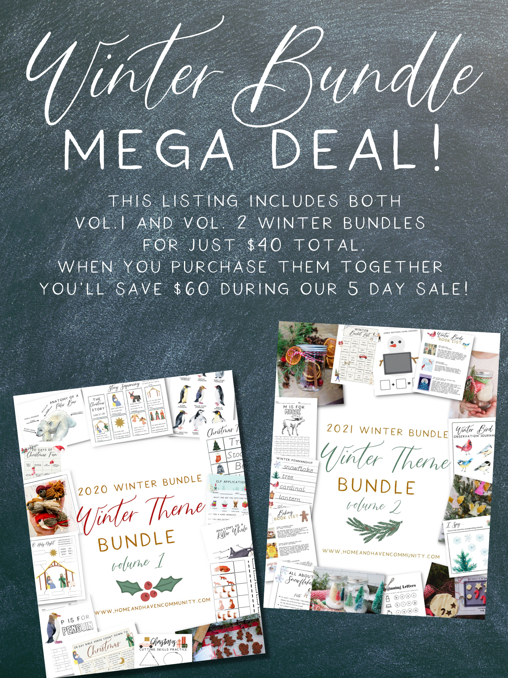 DOUBLE DEAL: BOTH Vol. 1 and Vol. 2 Winter Bundles!
