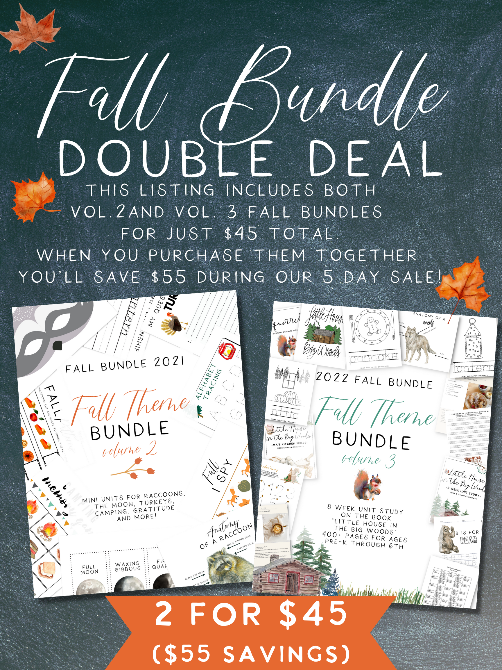 DOUBLE DEAL: BOTH Vol. 2 and Vol. 3 Fall Bundles!