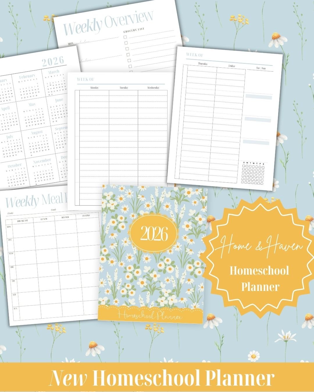 Homeschool Planner- Undated and NEW