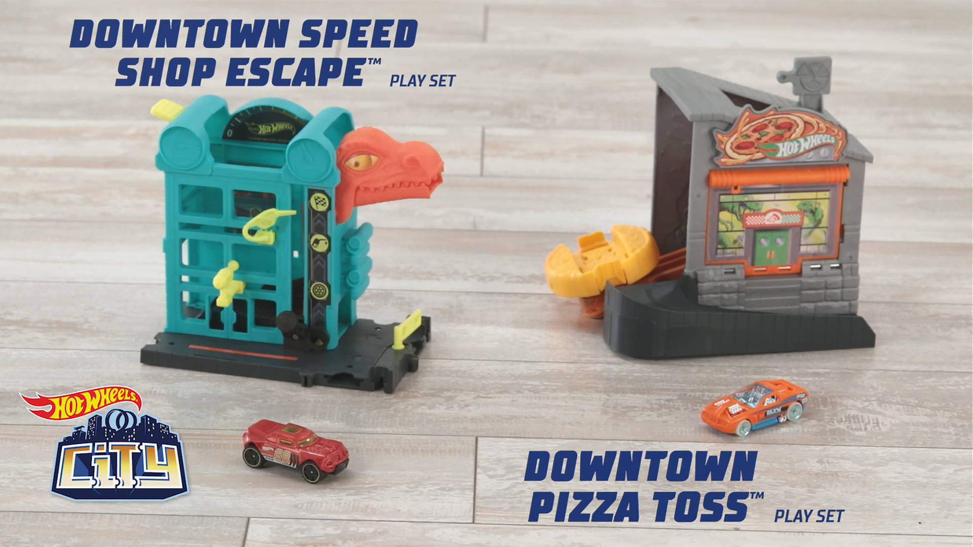 hot wheels downtown pizza toss