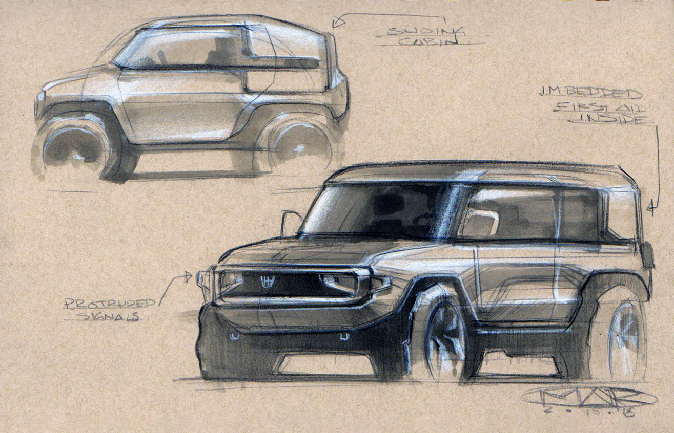 Honda+Segment+side+and+front+quarterfront'brown+paper+sketch'.png
