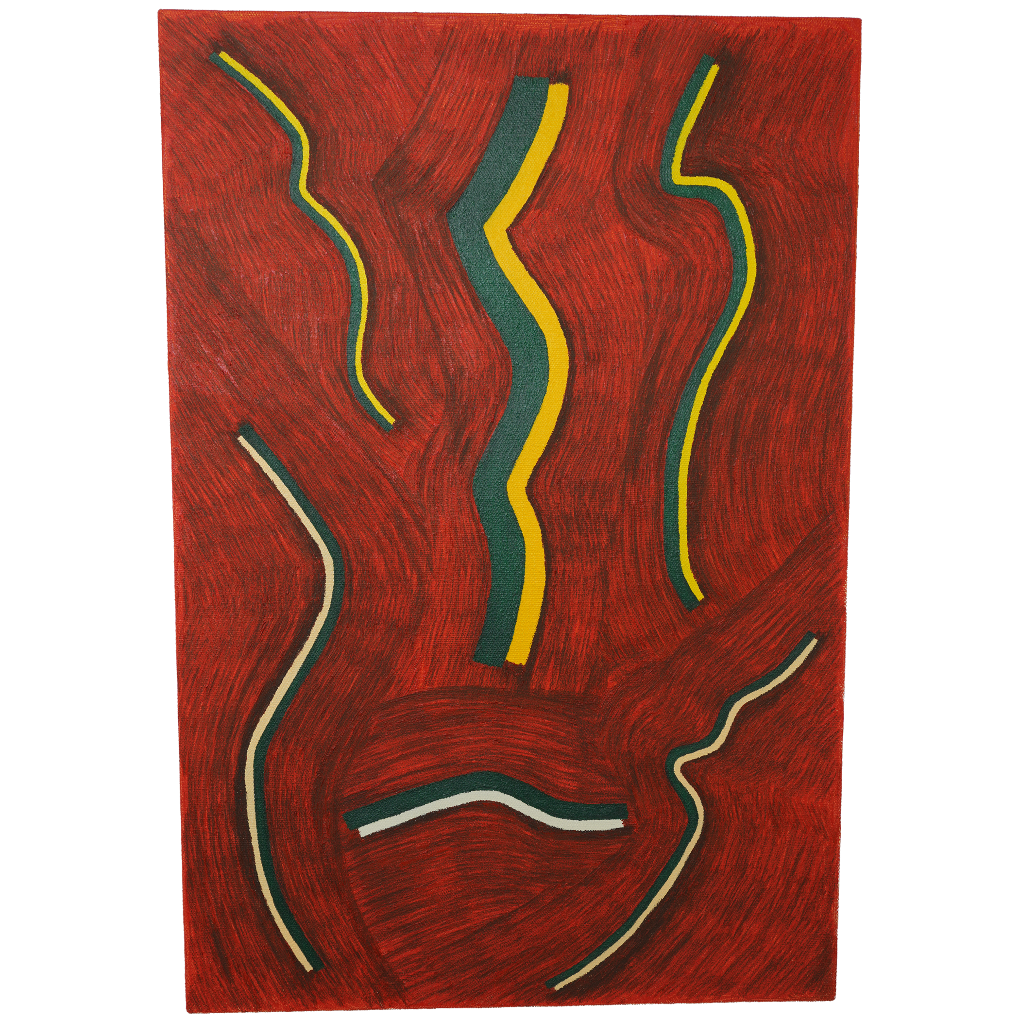  FIAMMA, 2025, 30 × 20 ½ inches, Oil Paint and Graphite on Linen. 