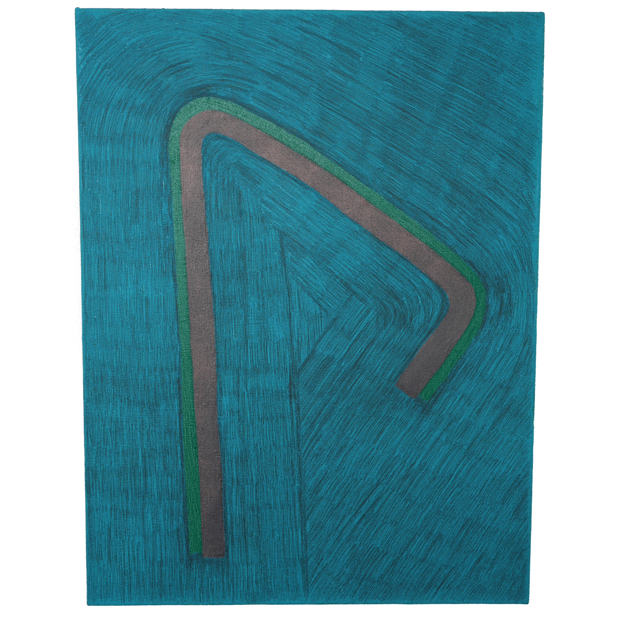  TRIANGOLO, 2025, 30 x 23&nbsp; inches, Oil Paint and Graphite on Linen. 
