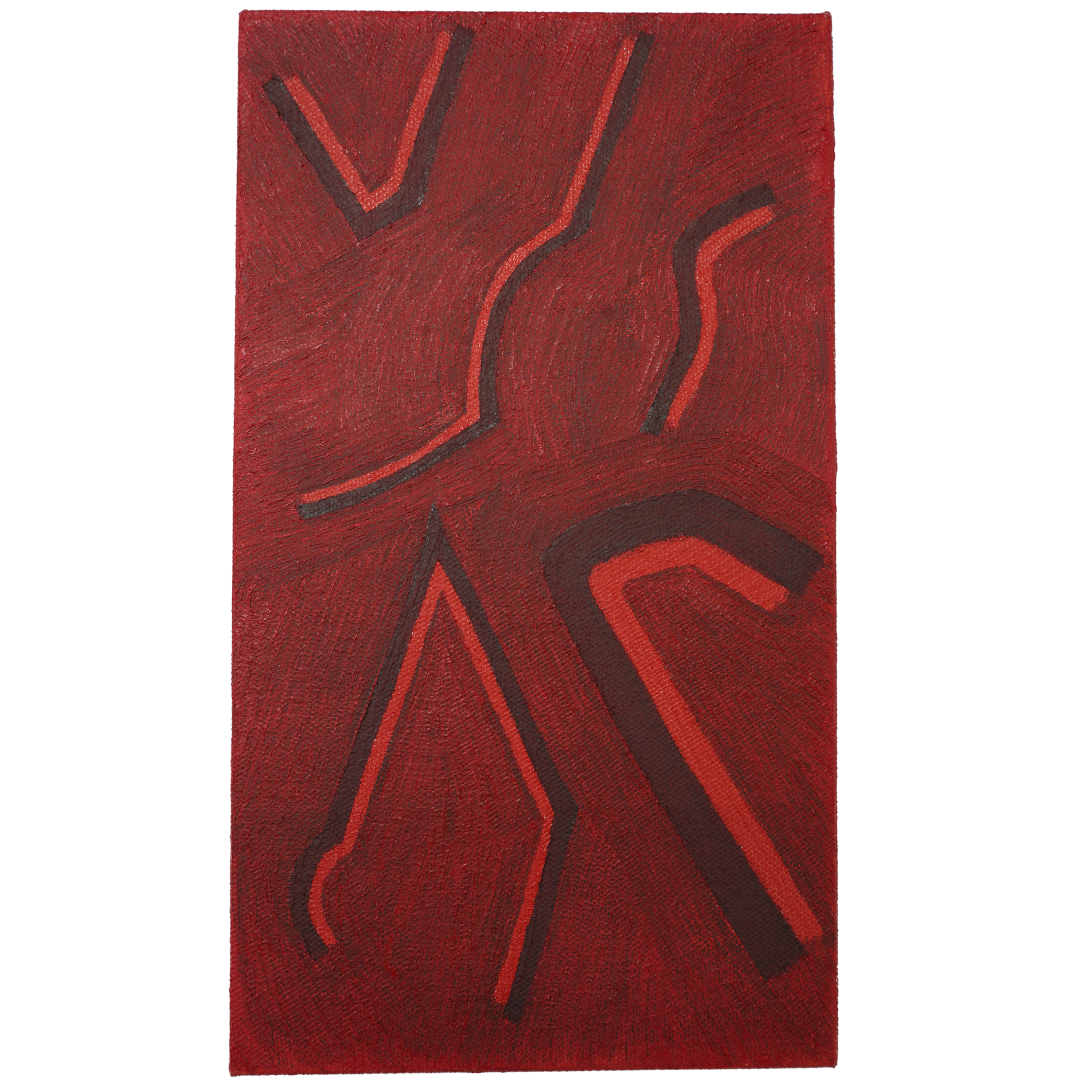  BESTIA, 2023, 16 x 9 inches, Oil Paint and Graphite on Linen. 