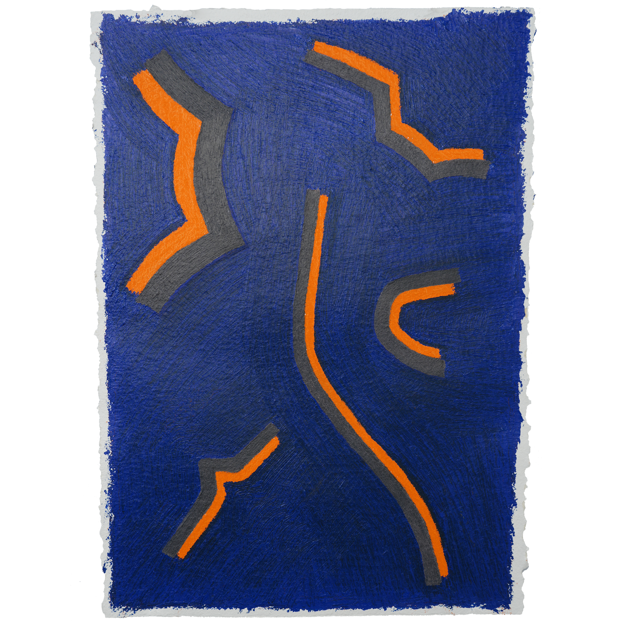 SOVRUMANO, 2022, 14 x 10 ½ inches, Oil Paint and Graphite on Paper. 
