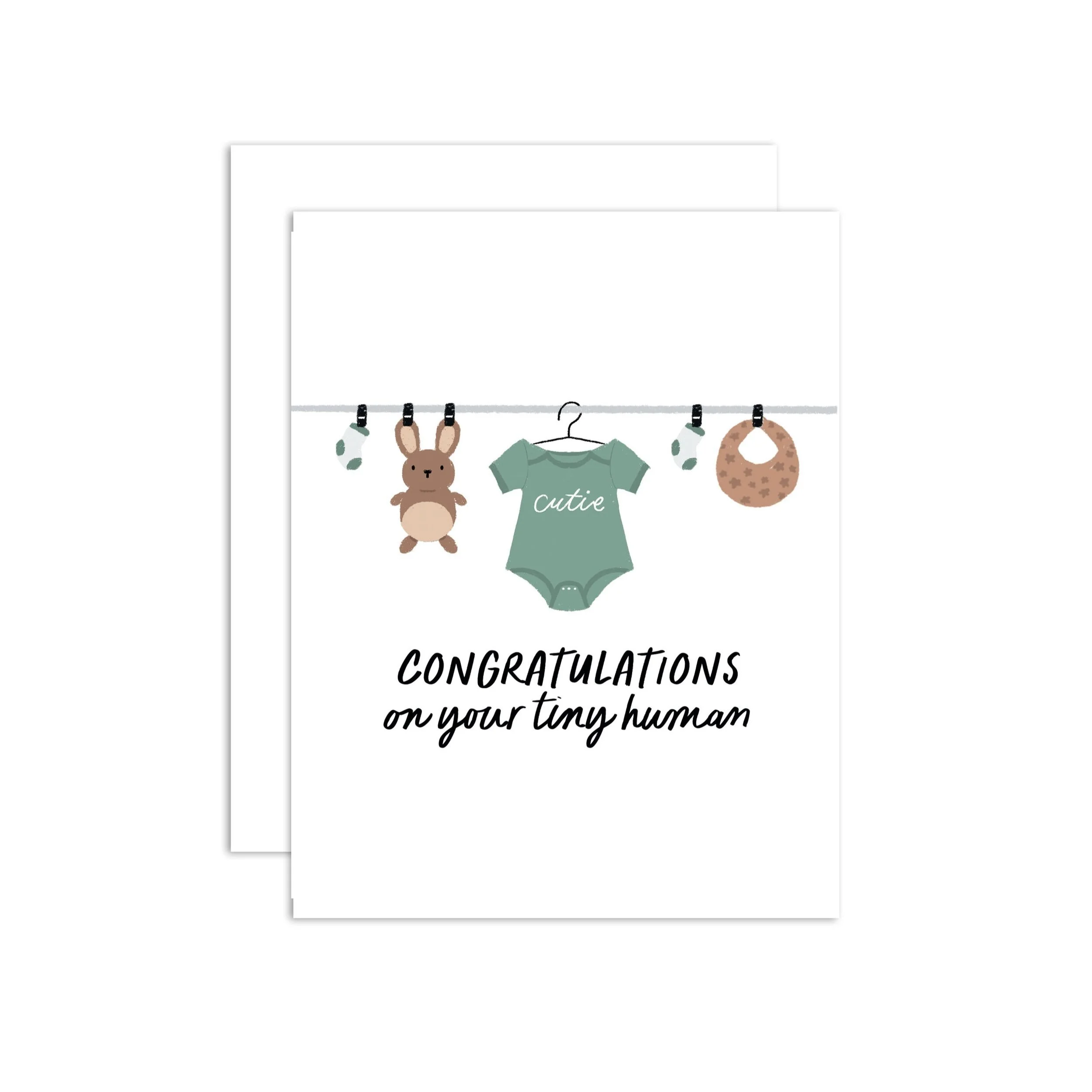 Tiny Human Greeting Card