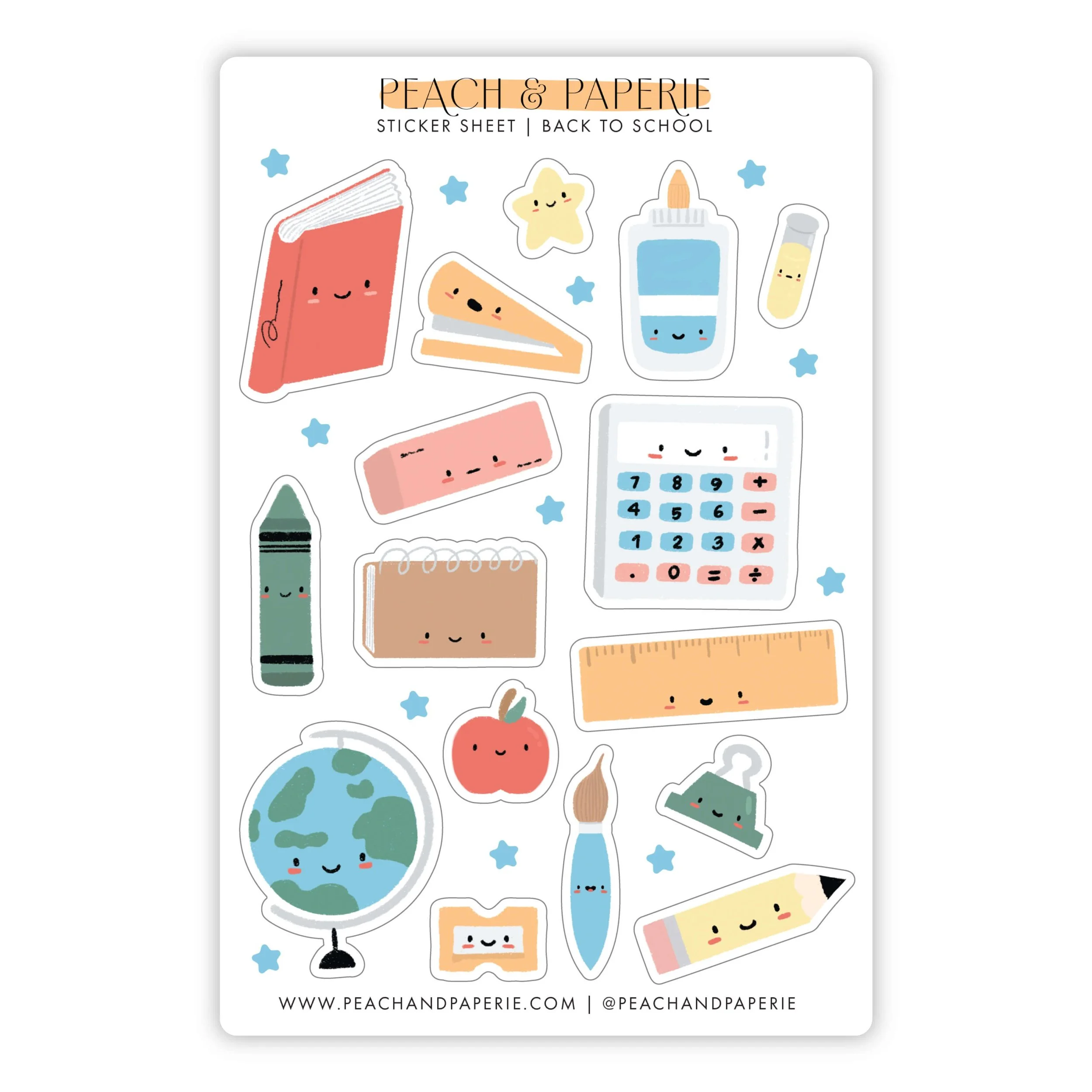 Back to School Sticker Sheet