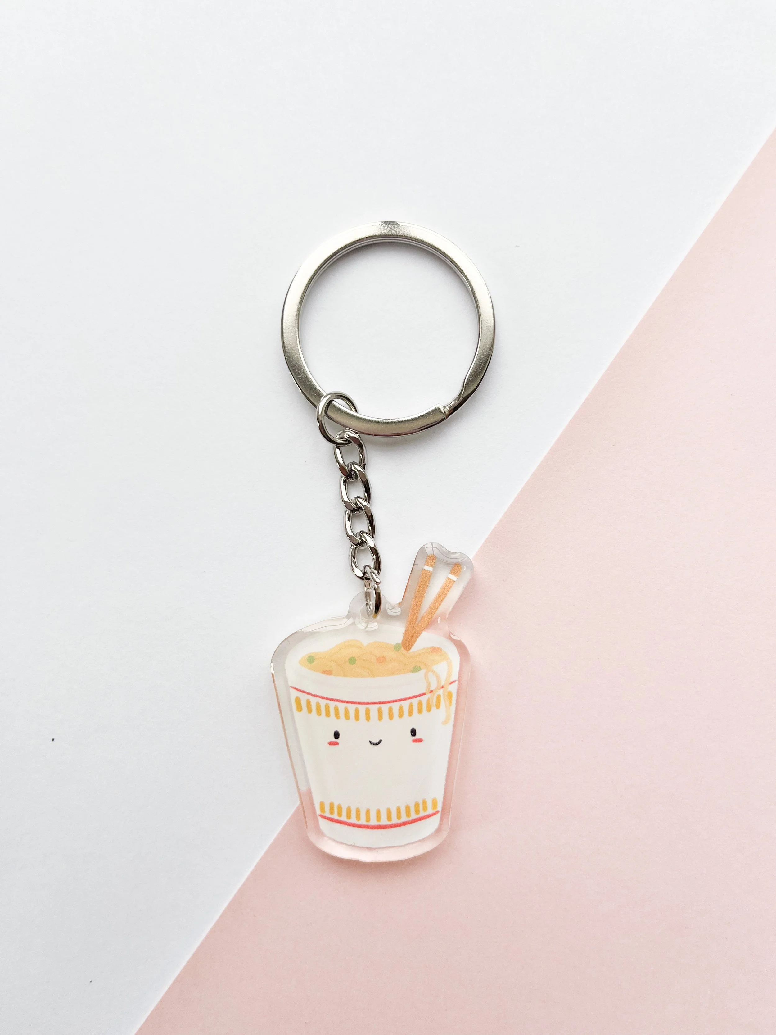 Acrylic Cup Noodles Keychain