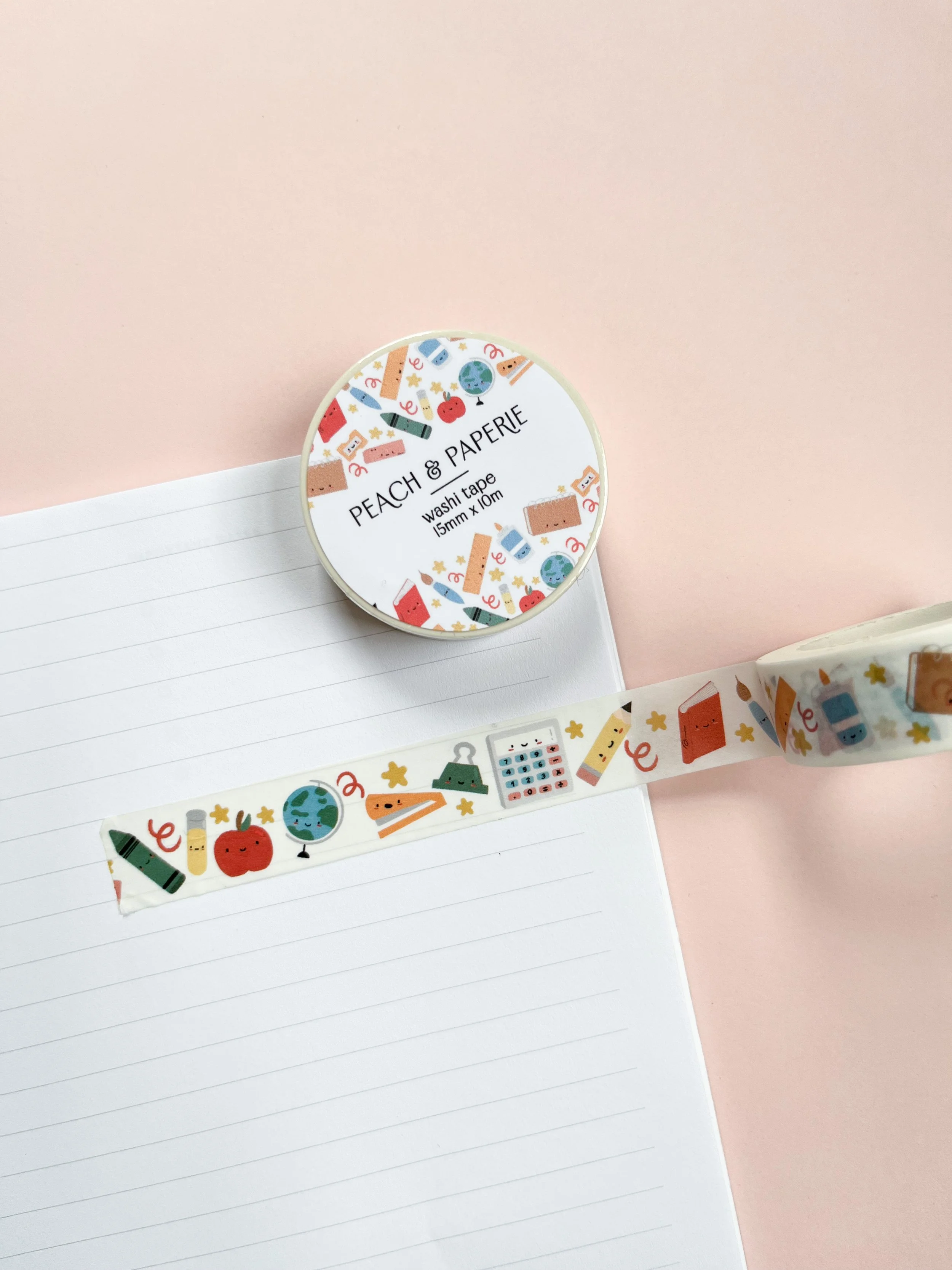 School Supplies Washi Tape