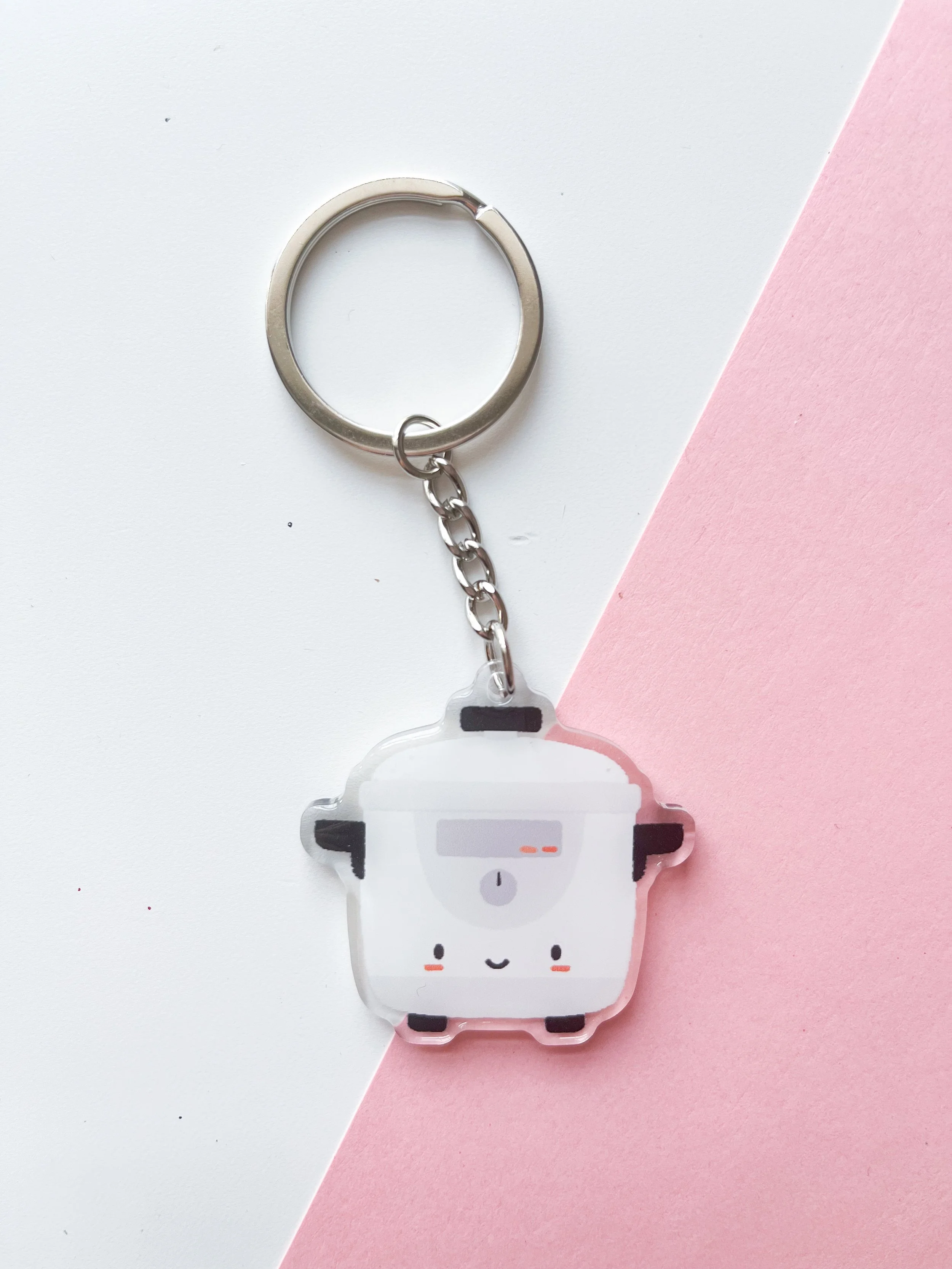 Acrylic Rice Cooker Keychain