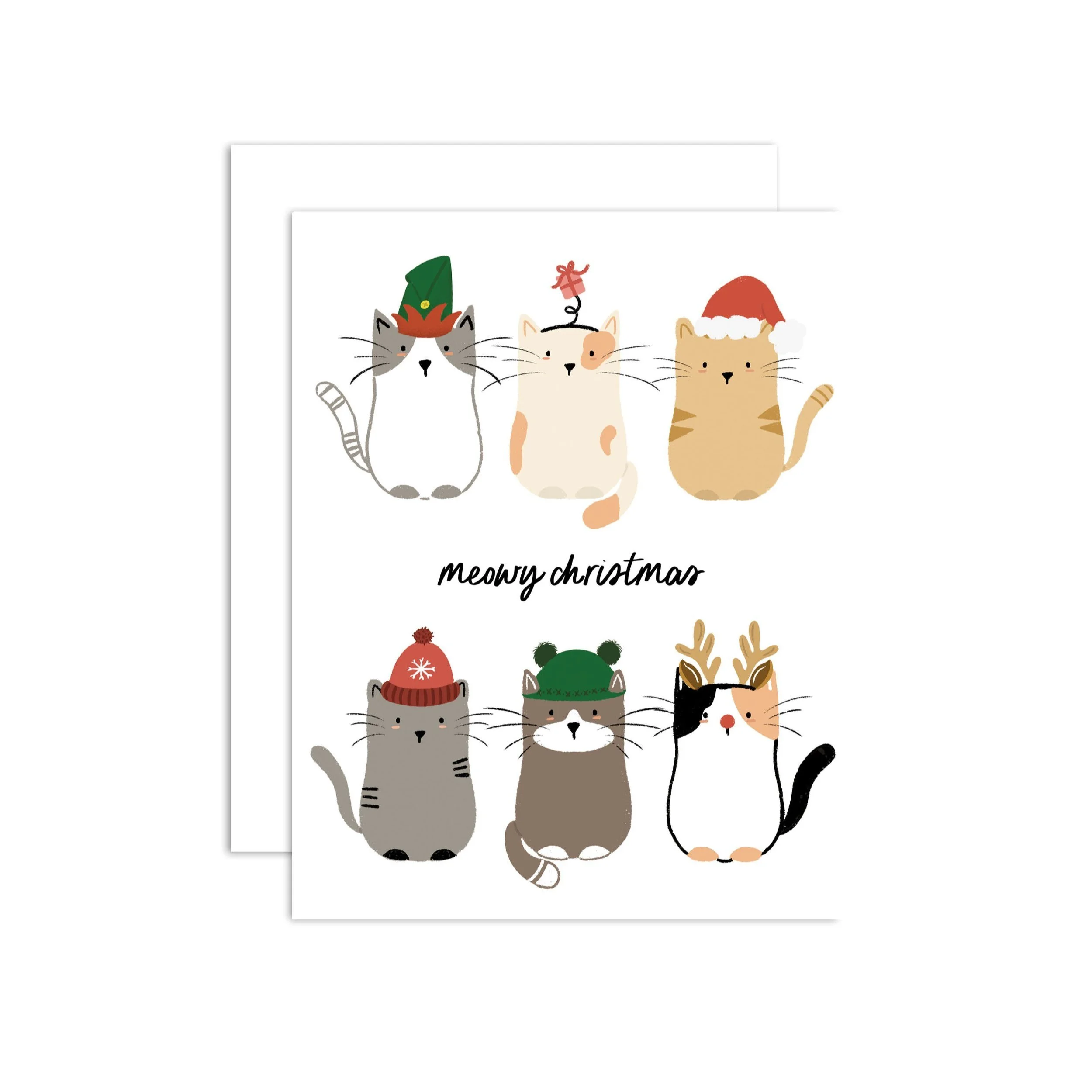 Meowy Christmas Greeting Card