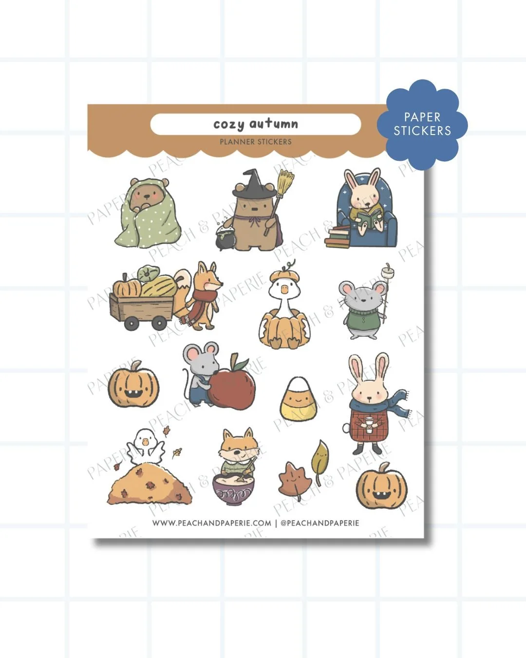 Cozy Autumn Planner Stickers