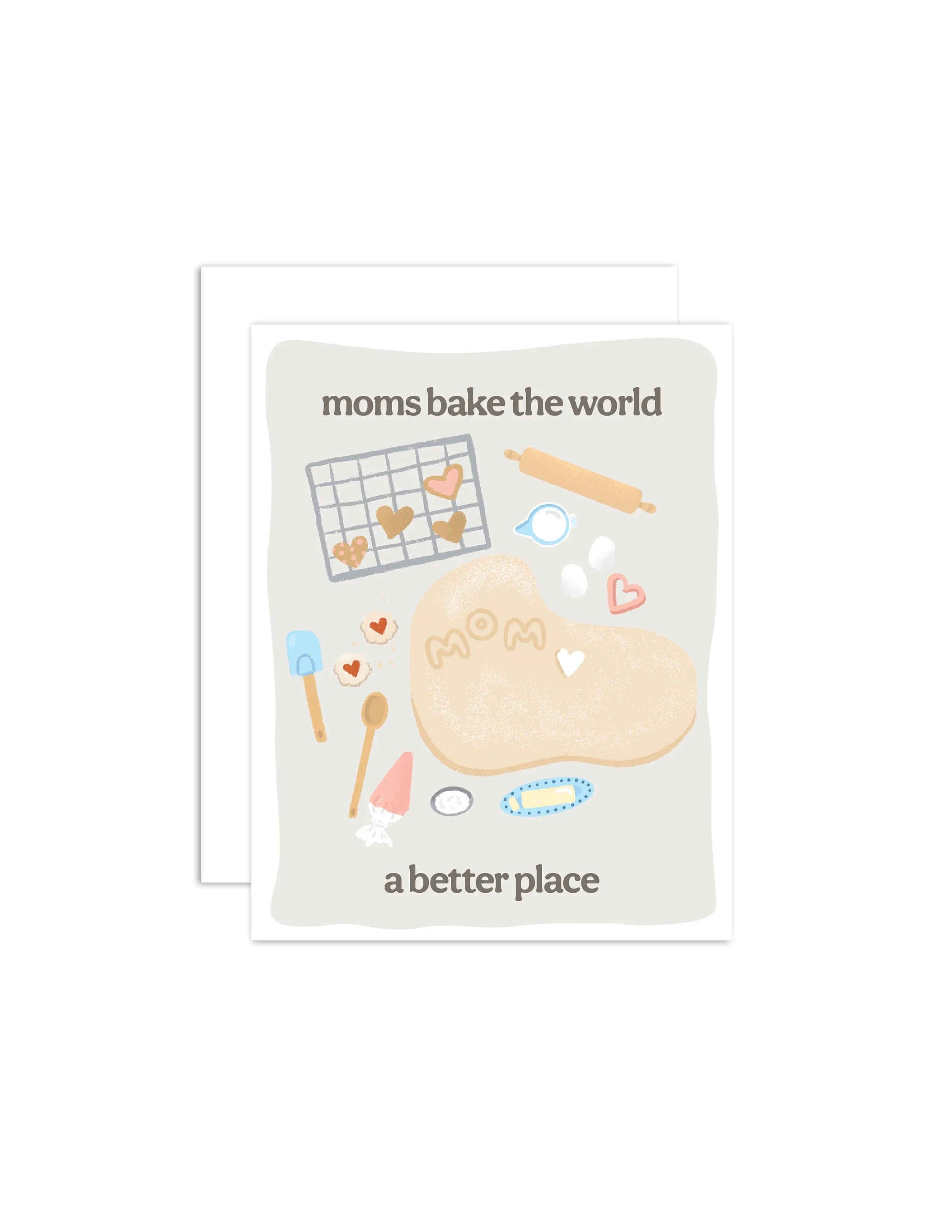 Moms Bake the World Greeting Card