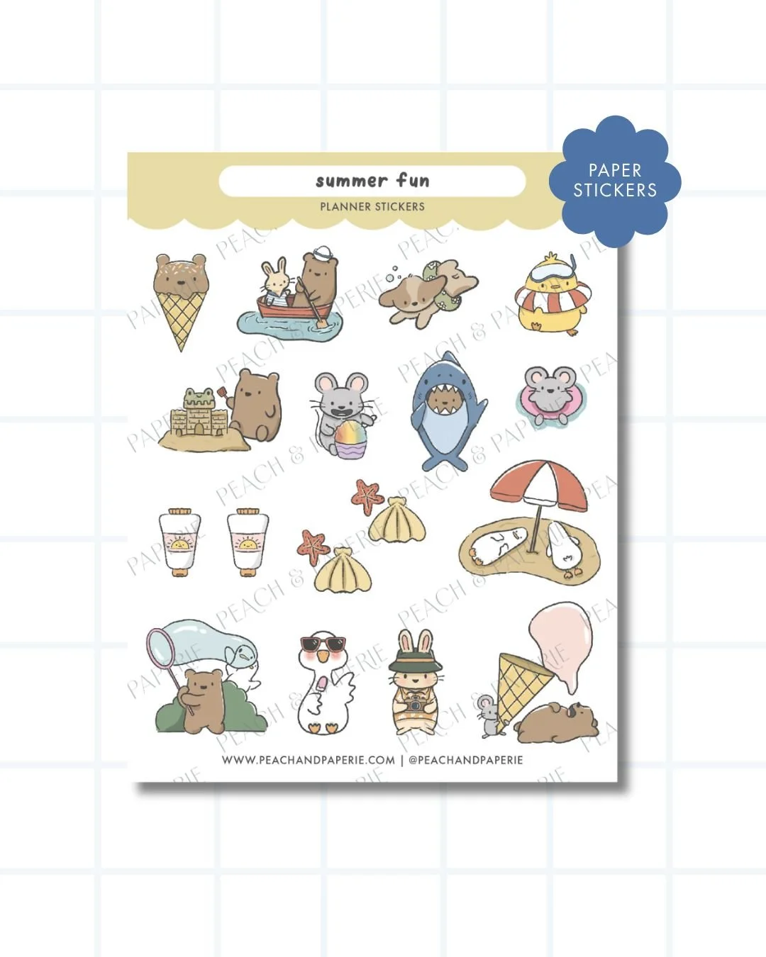 Summer Fun Planner Stickers