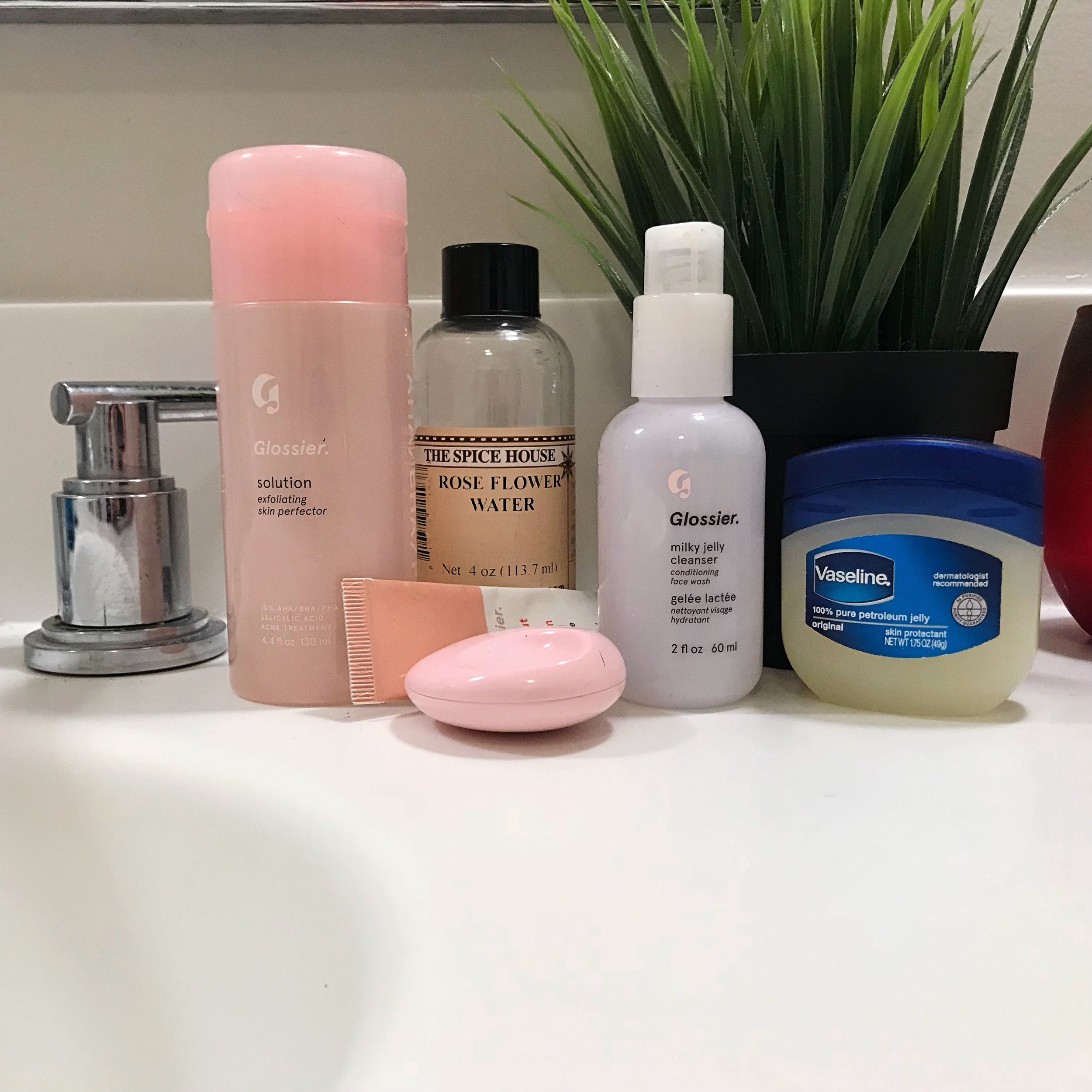 glossier skin care routine