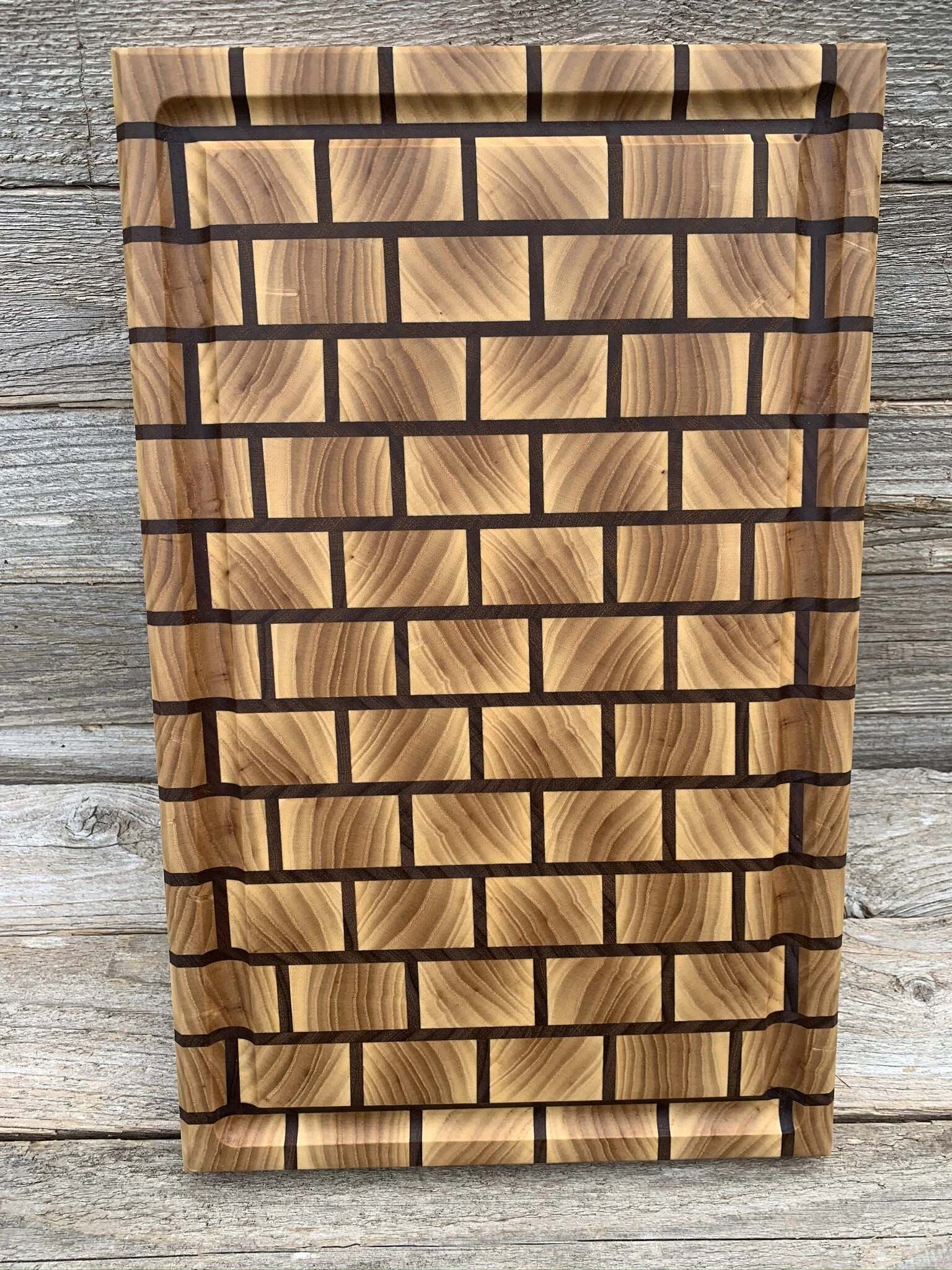 End-Grain Brick Cutting Board