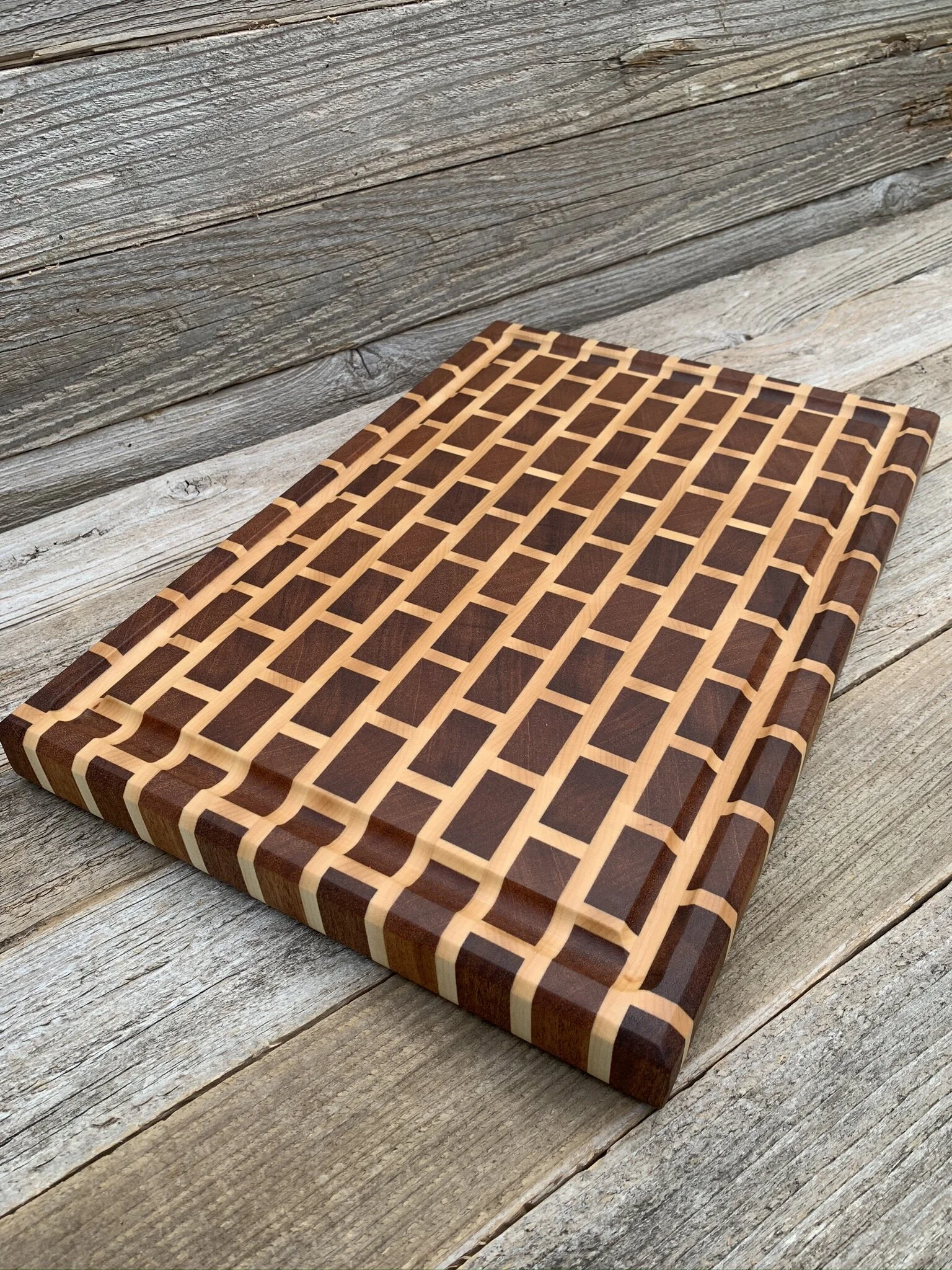 End-Grain Brick Cutting Board