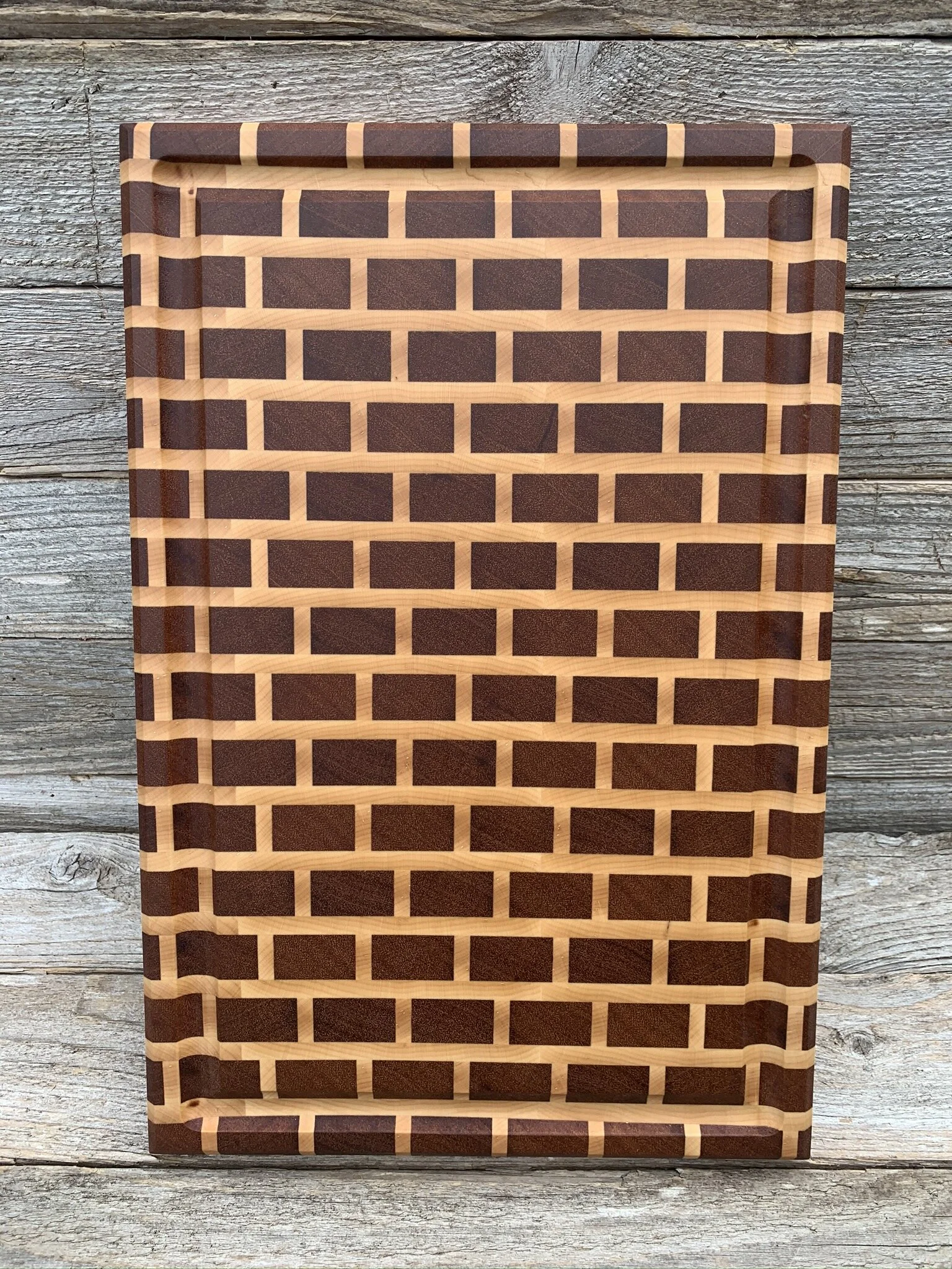 End-Grain Brick Cutting Board