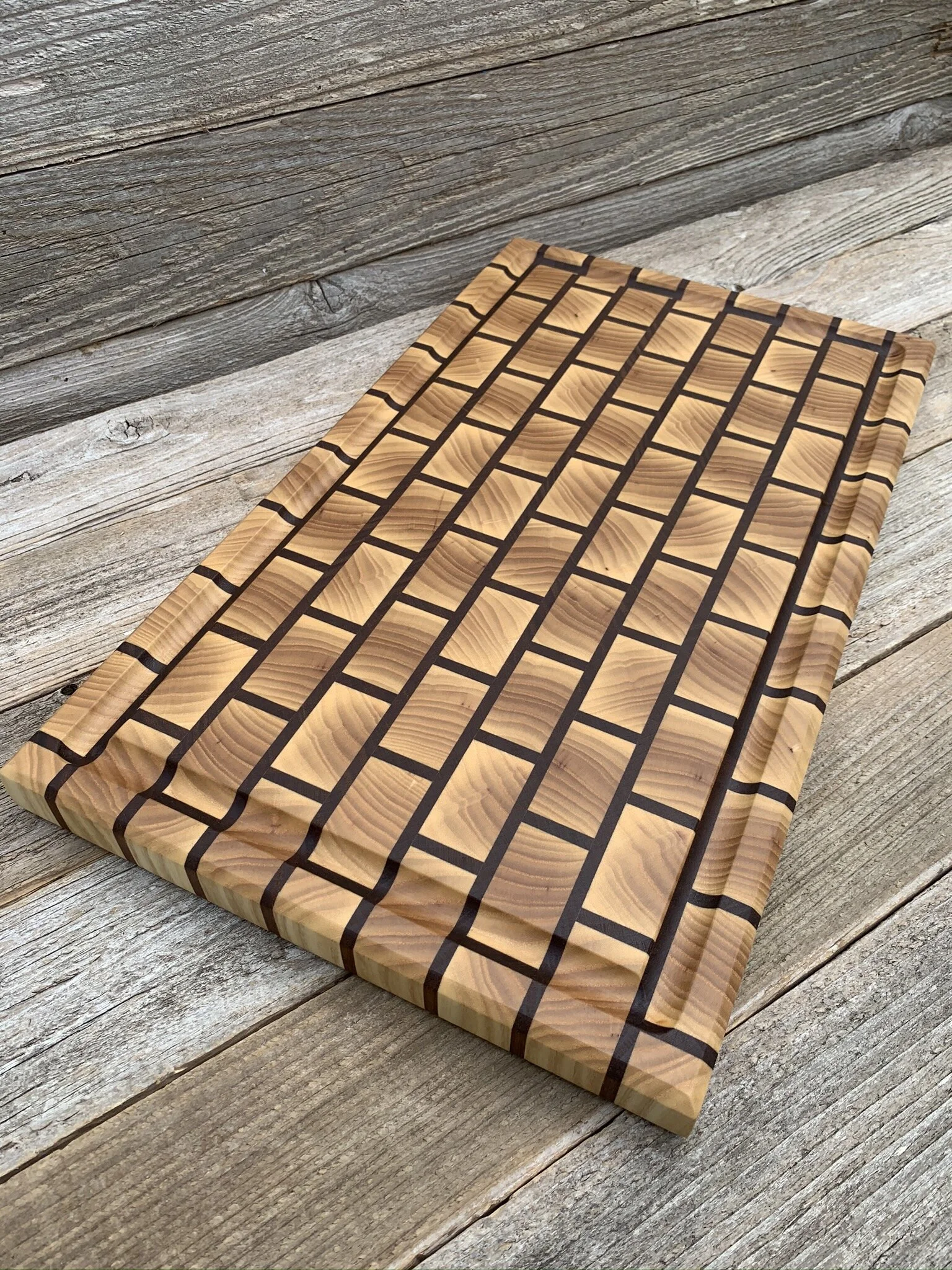 End-Grain Brick Cutting Board  