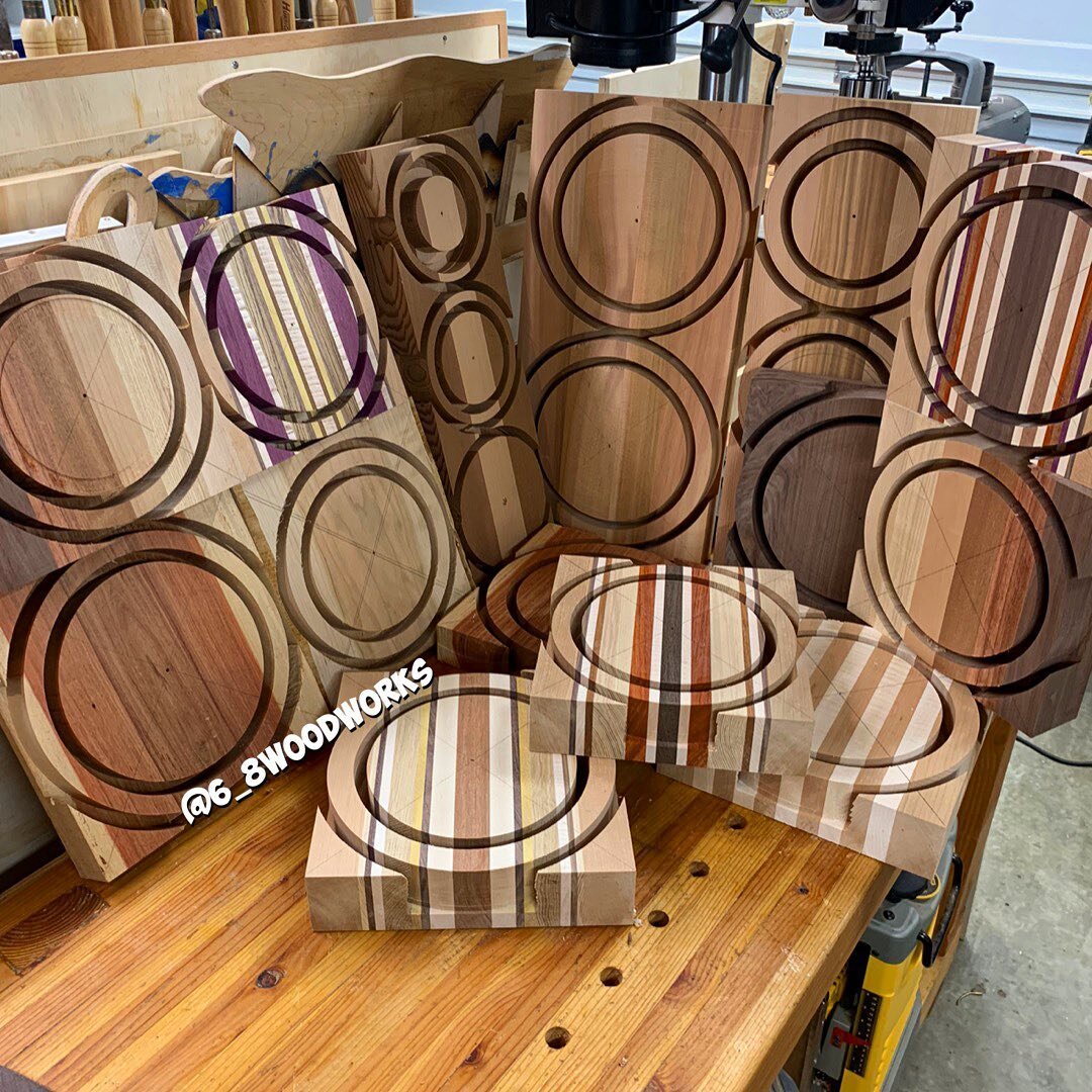 Here&rsquo;s what I&rsquo;ve been working on! Pretty happy with how these router bowls are coming along. Full video coming soon.