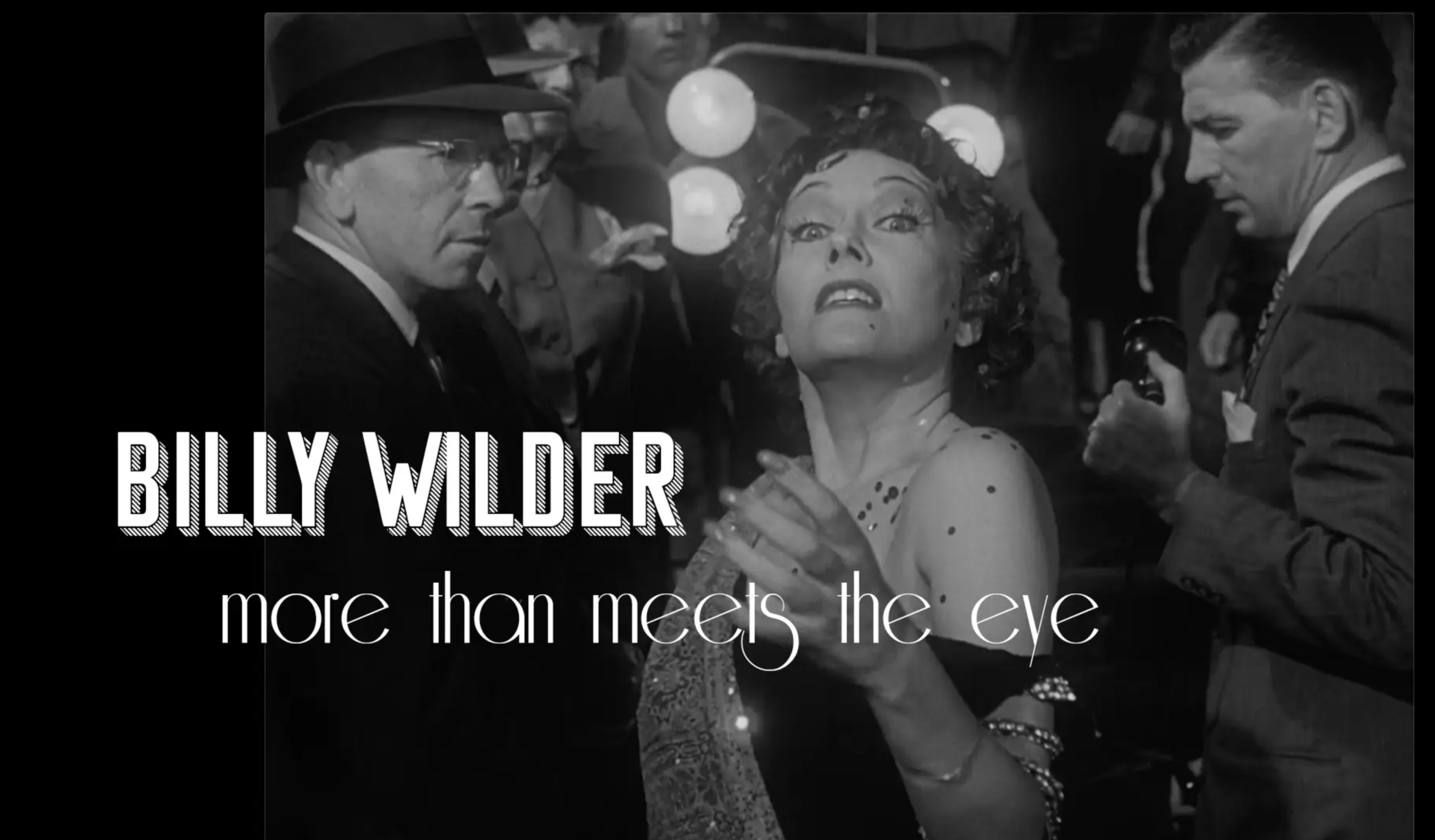 Billy Wilder: more than meets the eye