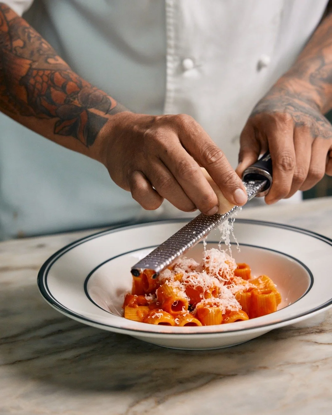 Our Spicy Rigatoni is simplicity at its best: a secret &lsquo;pink sauce&rsquo; &amp; aged parmesan.

 #TheMaine #TheMaineDXB #dubai #dxb