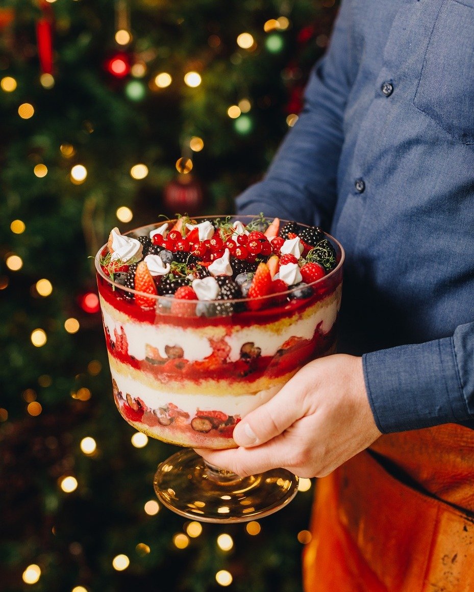 The iconic Christmas trifle is back: layers of festive perfection

 #TheMAINE #TheMAINEdxb #dubai #dxb #christmas