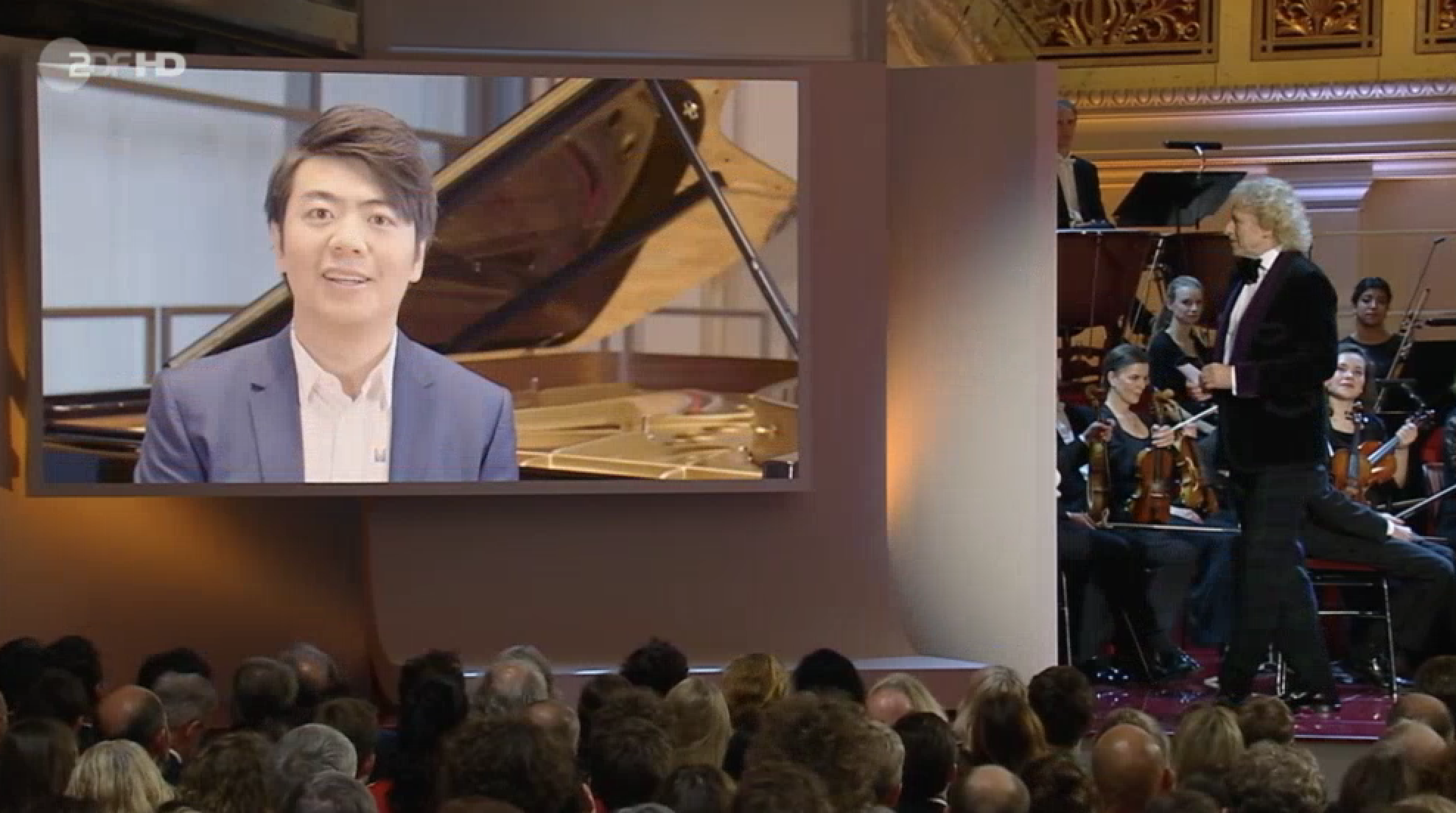 Lang Lang joined the Opus Klassik award ceremony via video, which took place in Berlin on October 13, 2019.