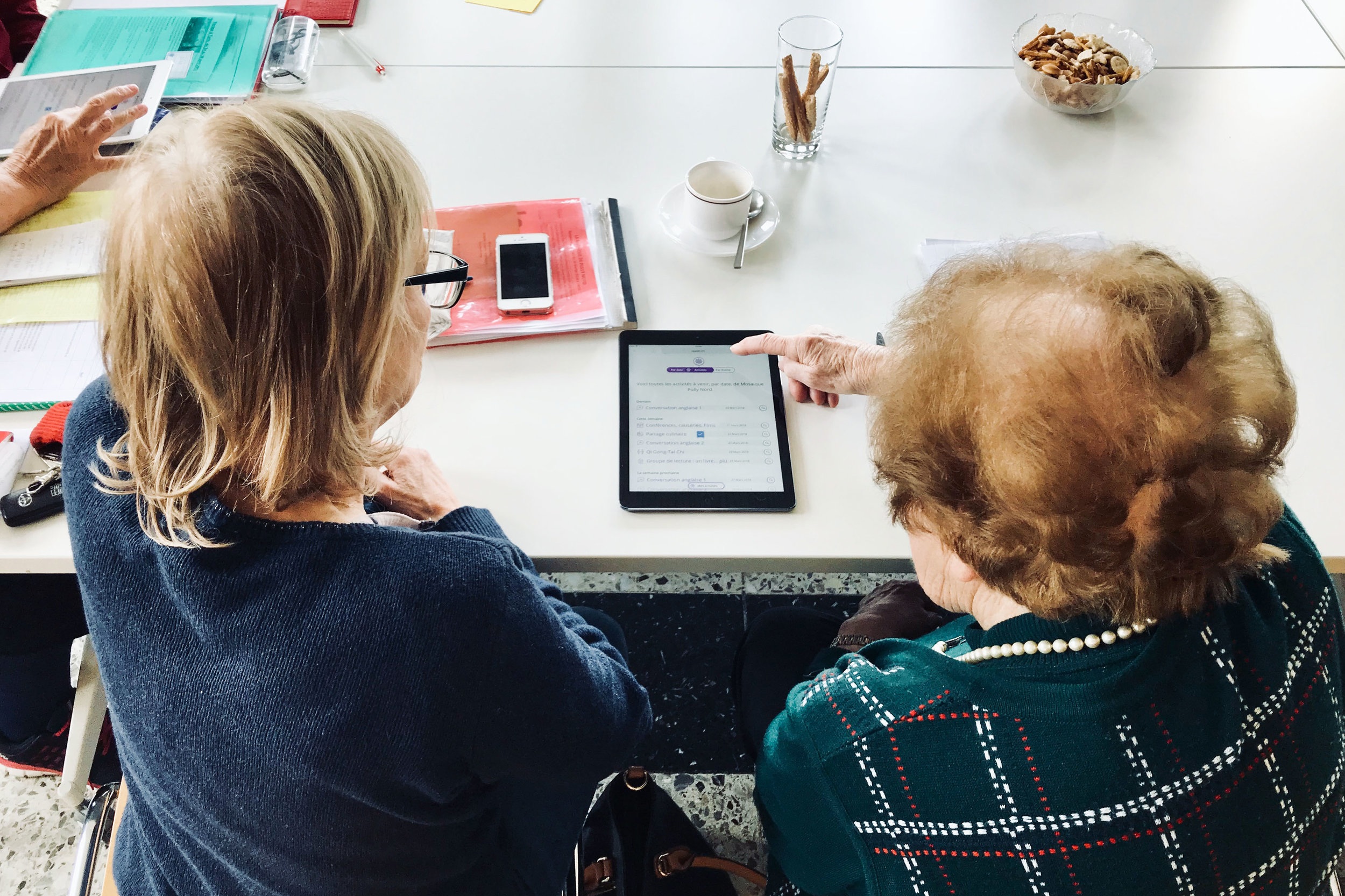 Ci-dessus, lors d’atelier de co-création et d’évaluation de l’outil