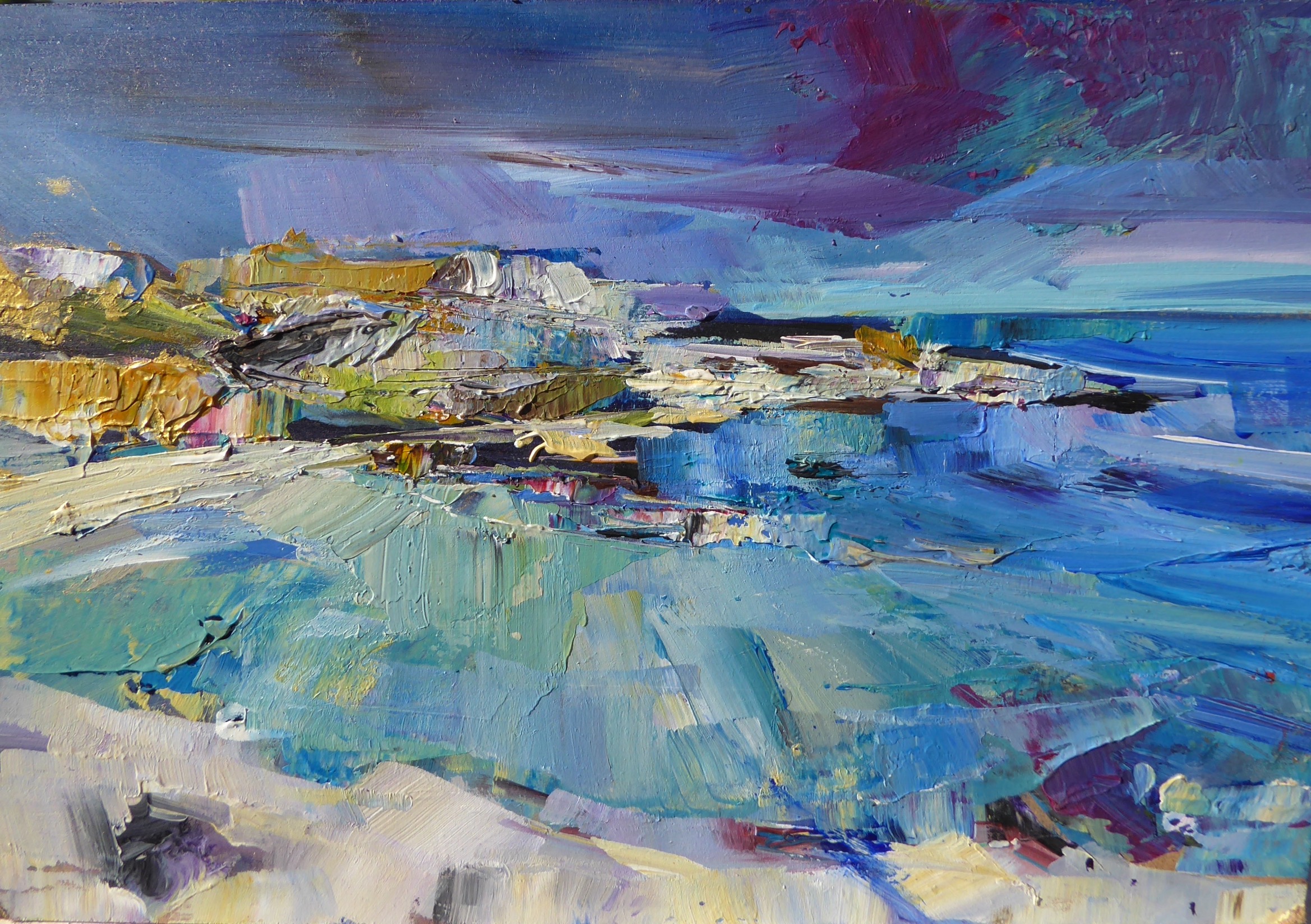 Los Escullos, acrylic on board