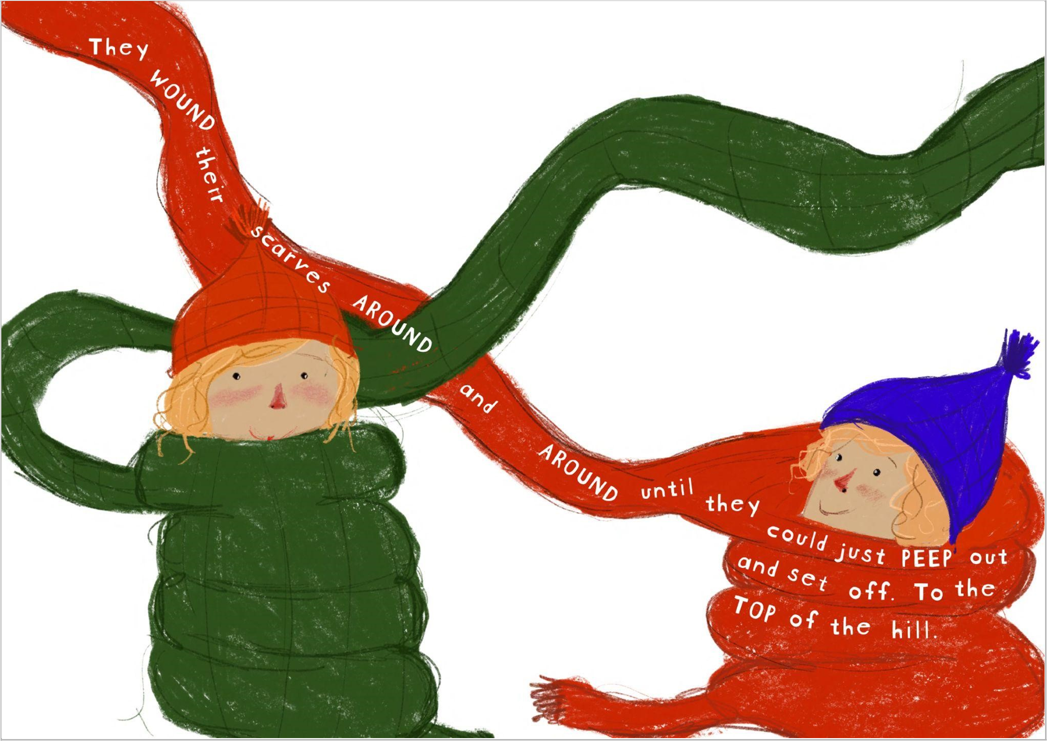  An example of Grace Ward’s illustrations in Rupert’s Snowman 