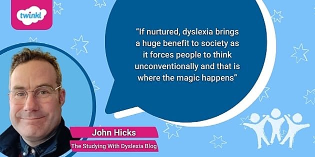 John Hicks, The Studying With Dyslexia Blog