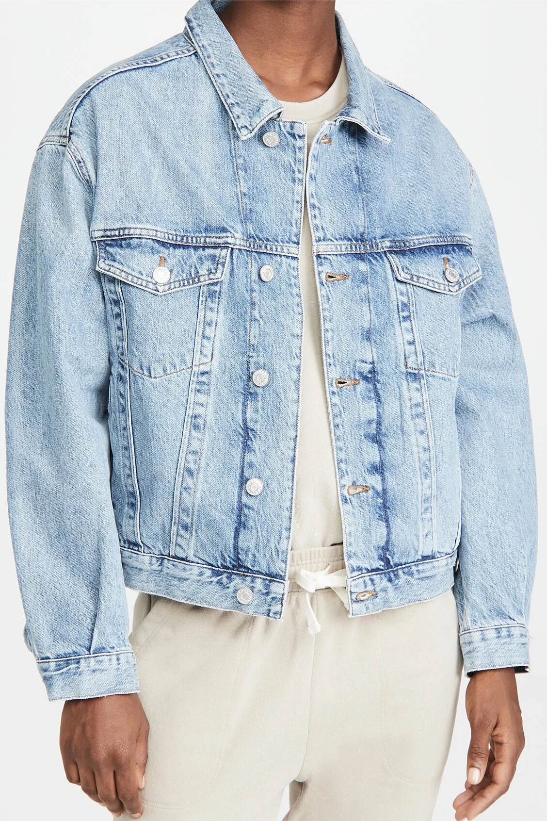agolde charli oversized denim jacket