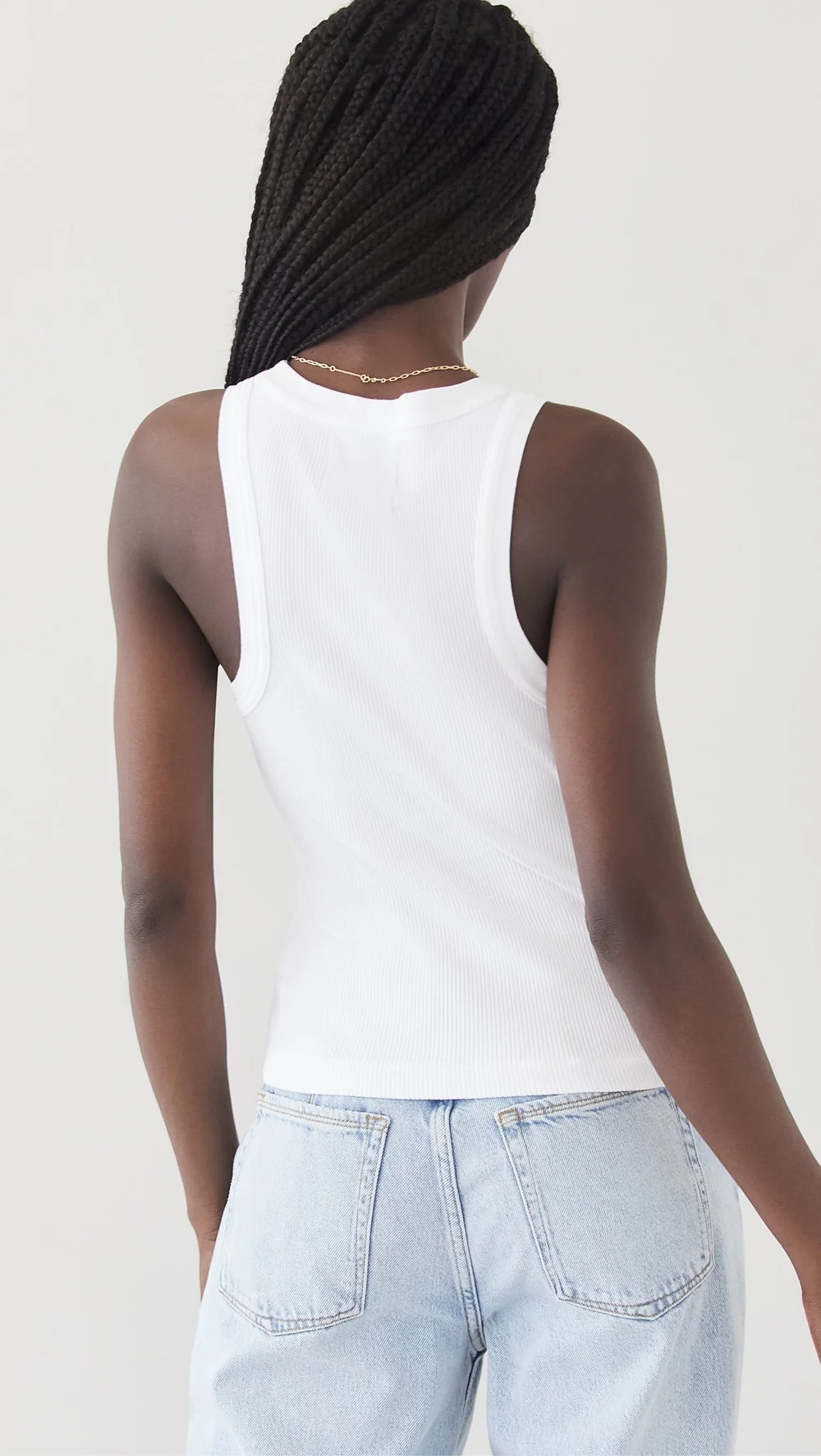 Citizens of Humanity Isabel Rib Tank - White — Emory Clothing