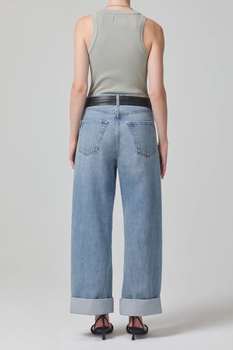 Citizens of Humanity Ayla Baggy Cuffed Crop - Skylights — Emory Clothing