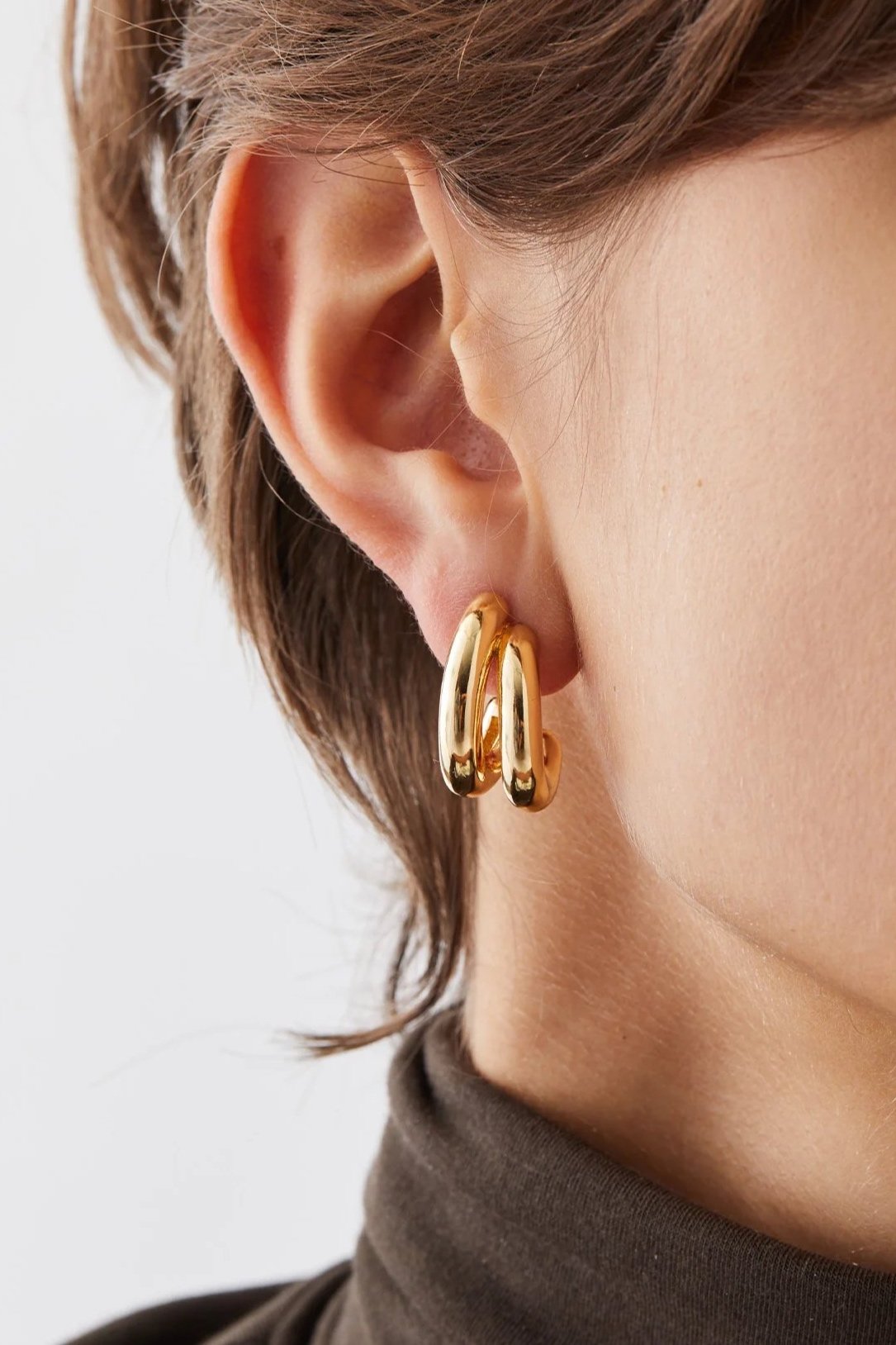 Jenny Bird Sylvie Hoop Earrings in Gold