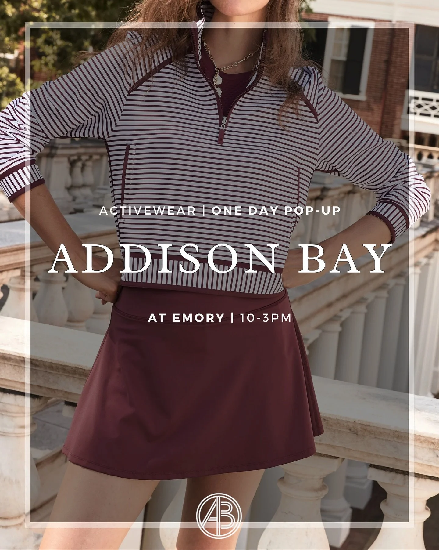 you asked + @addisonbay answered !!! shop the activewear trunk show at EMORY this Thursday from 10-3 !!! 

tag a friend for a chance to win a $100 Emory gift card 🎾🎾🎾 winner announced on Thursday at 11am